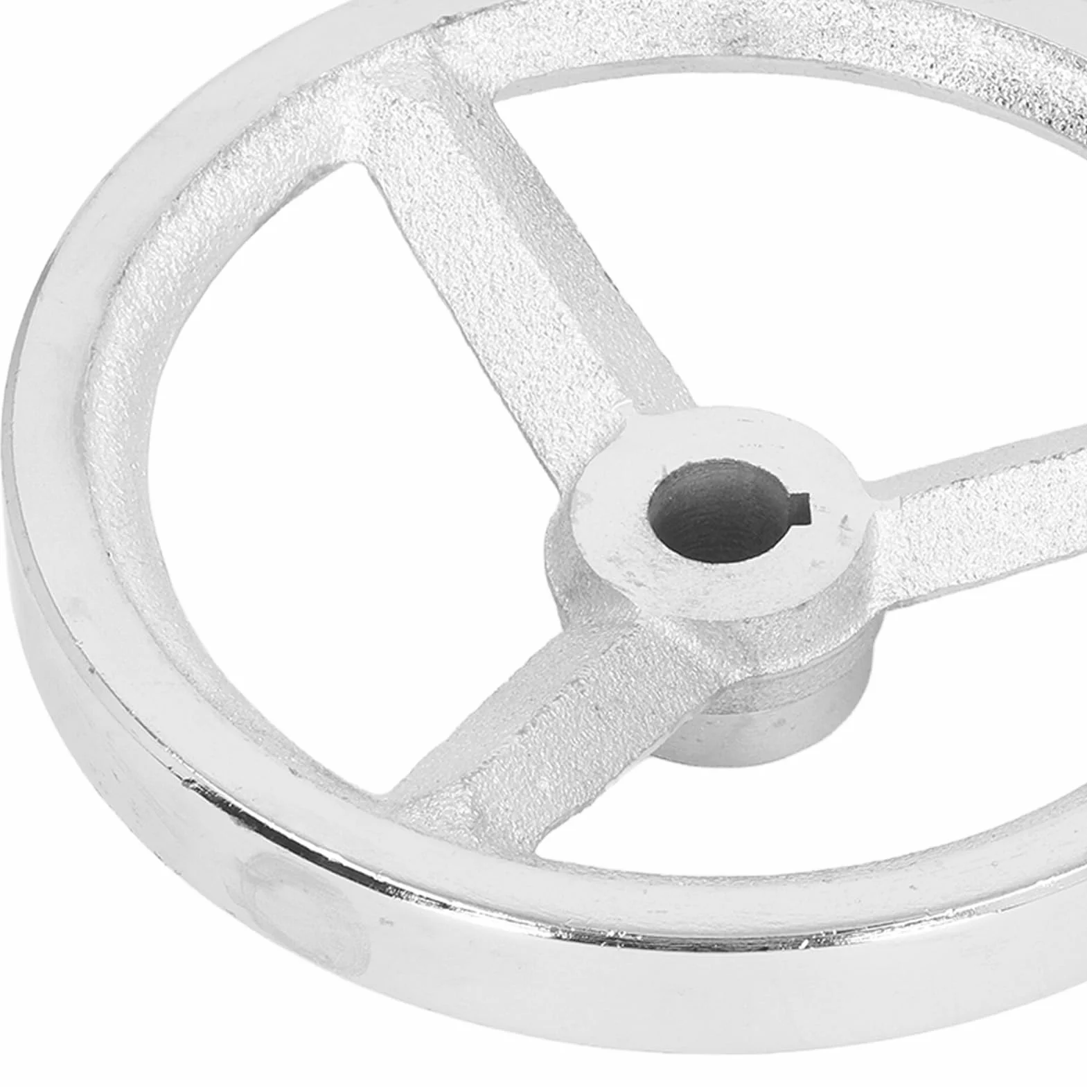 Koło Ręczne żeliwne Chromowane 16x160mm 3 Szprychy Zdejmowanym Uchwytem
