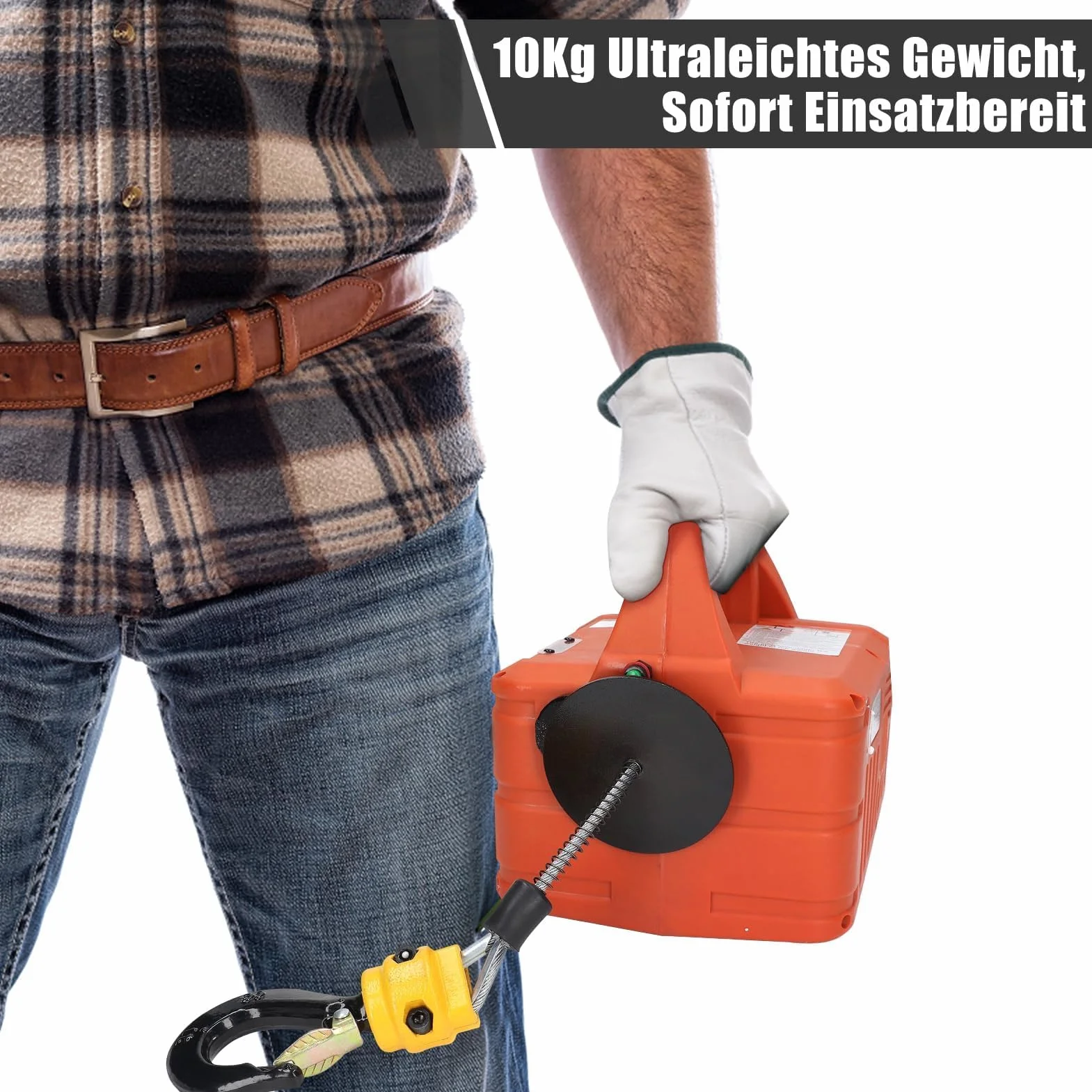 Elektryczna wciągarka linowa 500kg 1100lb z bezprzewodowym pilotem 7.6m