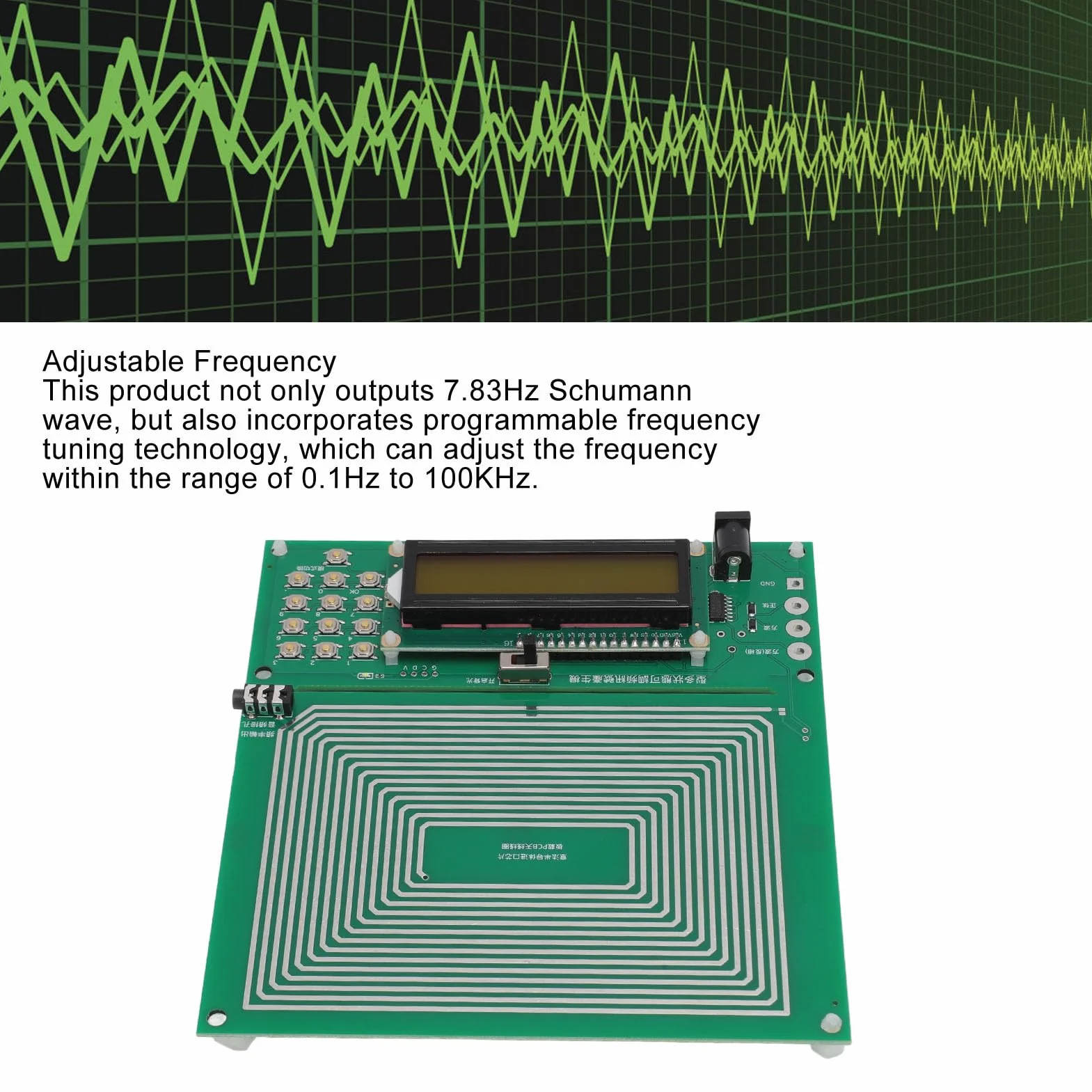 Generator Fal Schumanna 7,83 Hz Impuls 0,01–100000 Hz Regulowany