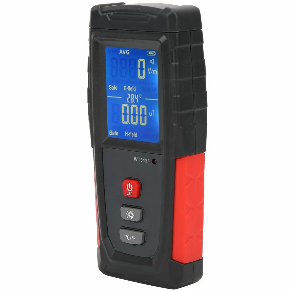 Elektrischer und magnetischer Strahlungsdetektor LCD Mini EMF Tester Messgerät Telefon Computer Elektromagnetischer Strahlungsdetektor