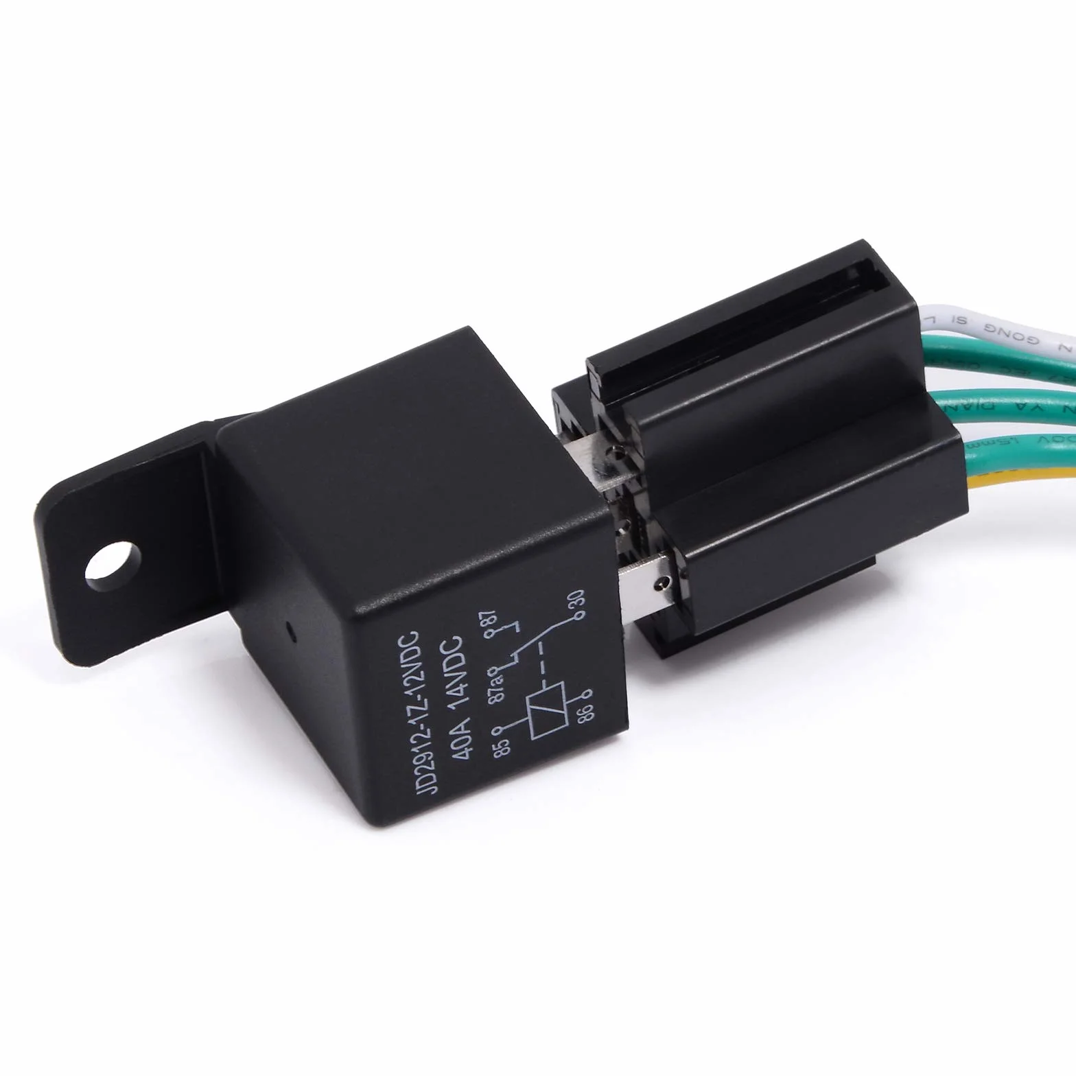 Ehdis® 5-pinowy przekaźnik silnika 12 V cewka 40 A Spdt Numer modelu: JD2912-1Z-12VDC 40A 14VDC, przekaźnik zasilania przełącznik, automatyczne przełączniki i rozruszniki, pakiet