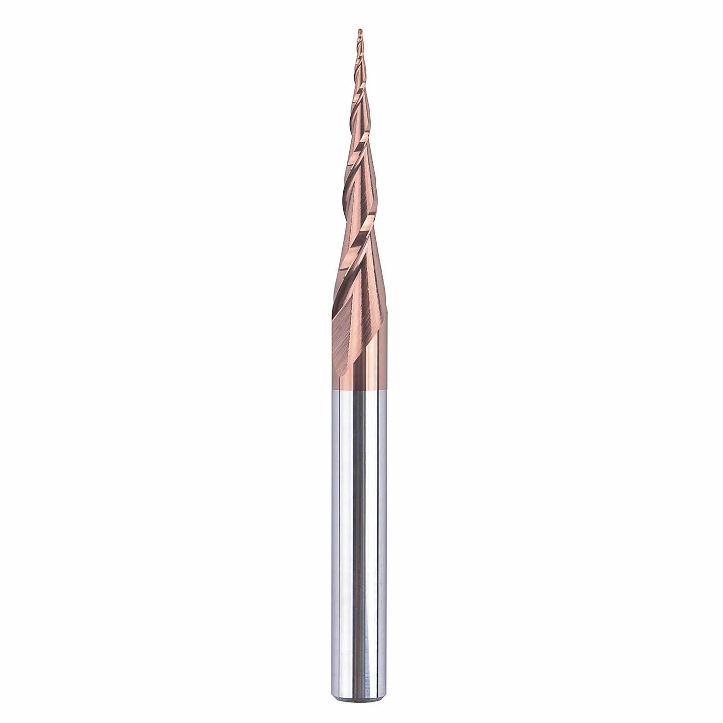 SpeTool Frez stożkowy 6 mm 0,25 mm z węglika wolframu 5,2 stopnia powłoka HSi do rzeźbienia w drewnie 3D