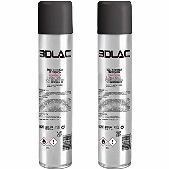 3DLAC Klej w sprayu do drukarki 3D, 2 x 400 ml