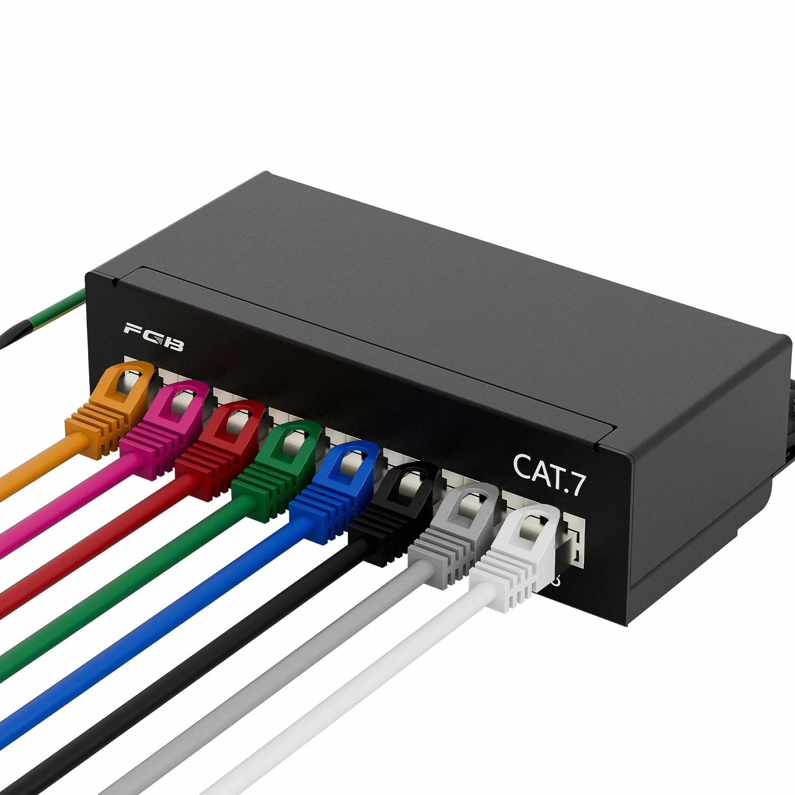 Panel krosowy CAT 7 8 portów RJ45 ekranowany LSA