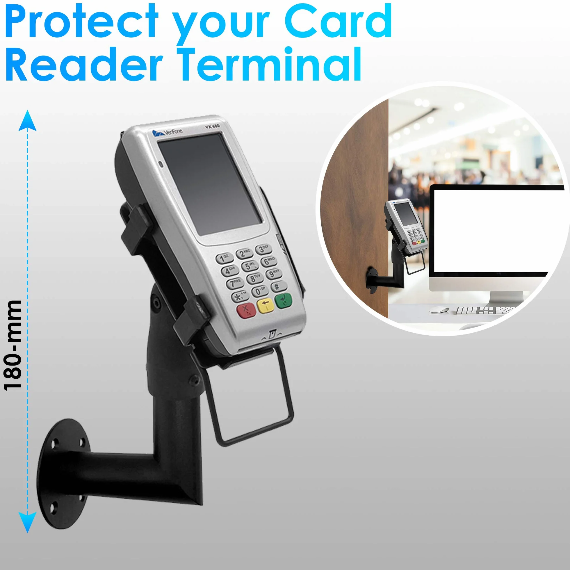 VeriFone VX 680 Uchwyt do Terminala Płatniczego Obrót 180° Nachylenie 45° Montaż Ścienny
