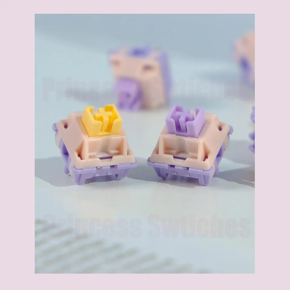 MMD Princess V3 Switch 5Pin Pre-lubed Linear Tactile Holy Panda For Custom Mechanical Keyboard 70PCS