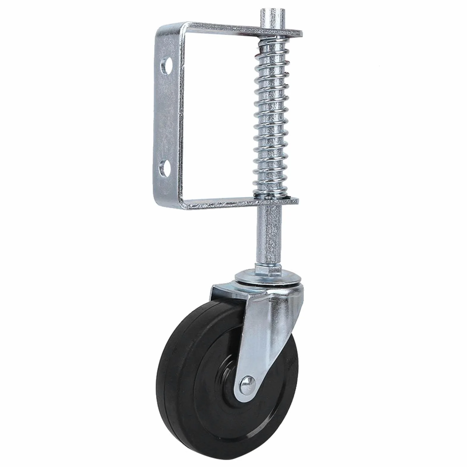 Gumowe koło bramy sprężynowe 100 mm 4 cale 110 funtów nośność
