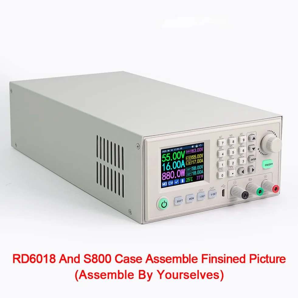 Leepesx S800 Obudowa cyfrowego zasilacza dla RD6012 RD6012W RD6018 RD6018W