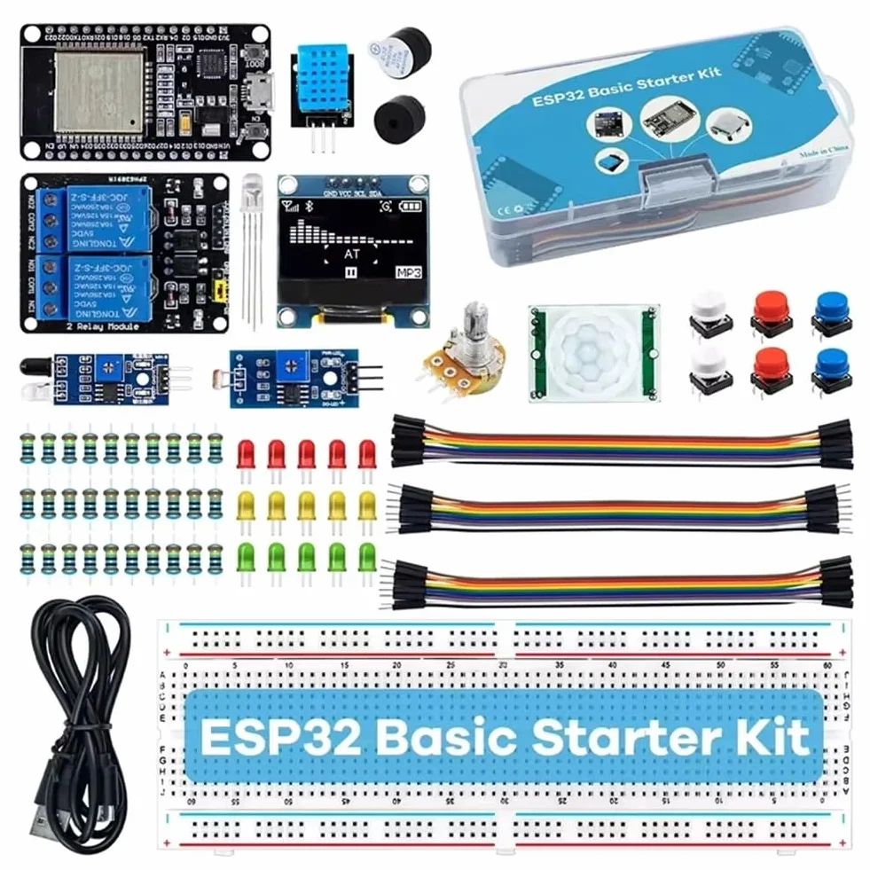 1 szt. ESP32 Podstawowy zestaw startowy ESP-32S WiFi Bluetooth Development Board Zestaw edukacyjny