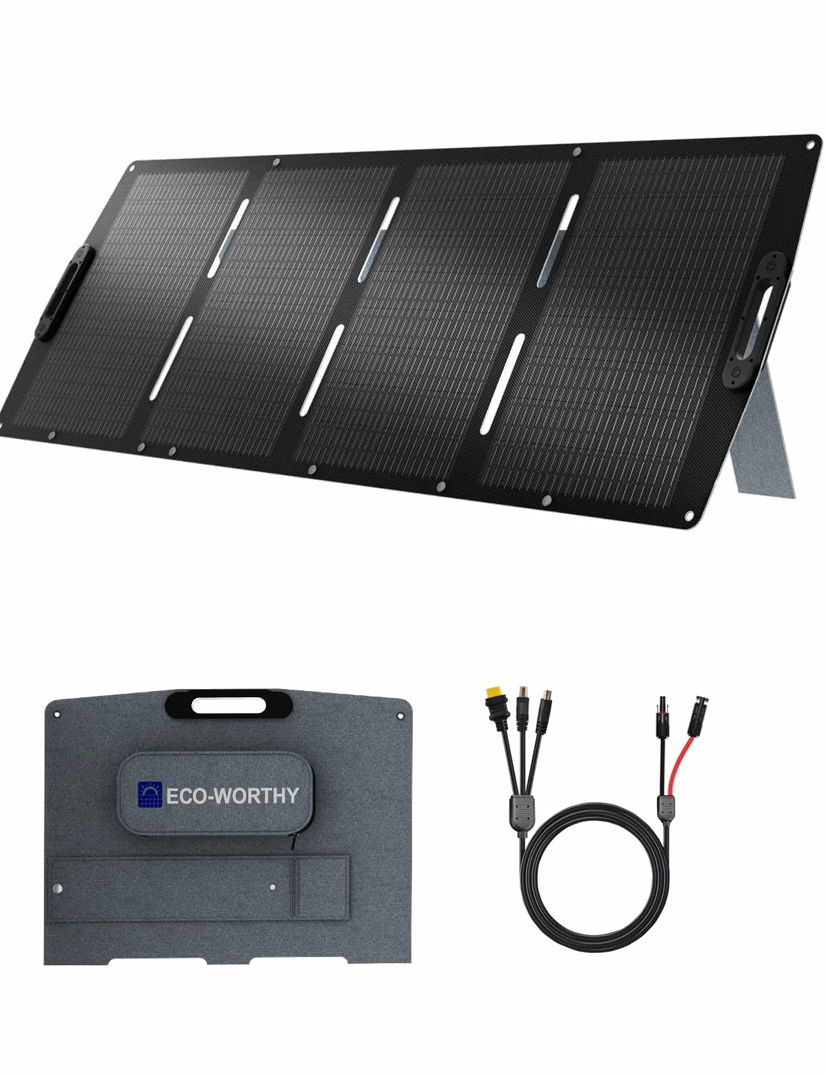 ECO-WORTHY Panel słoneczny 200 W składany ETFE mono XT60