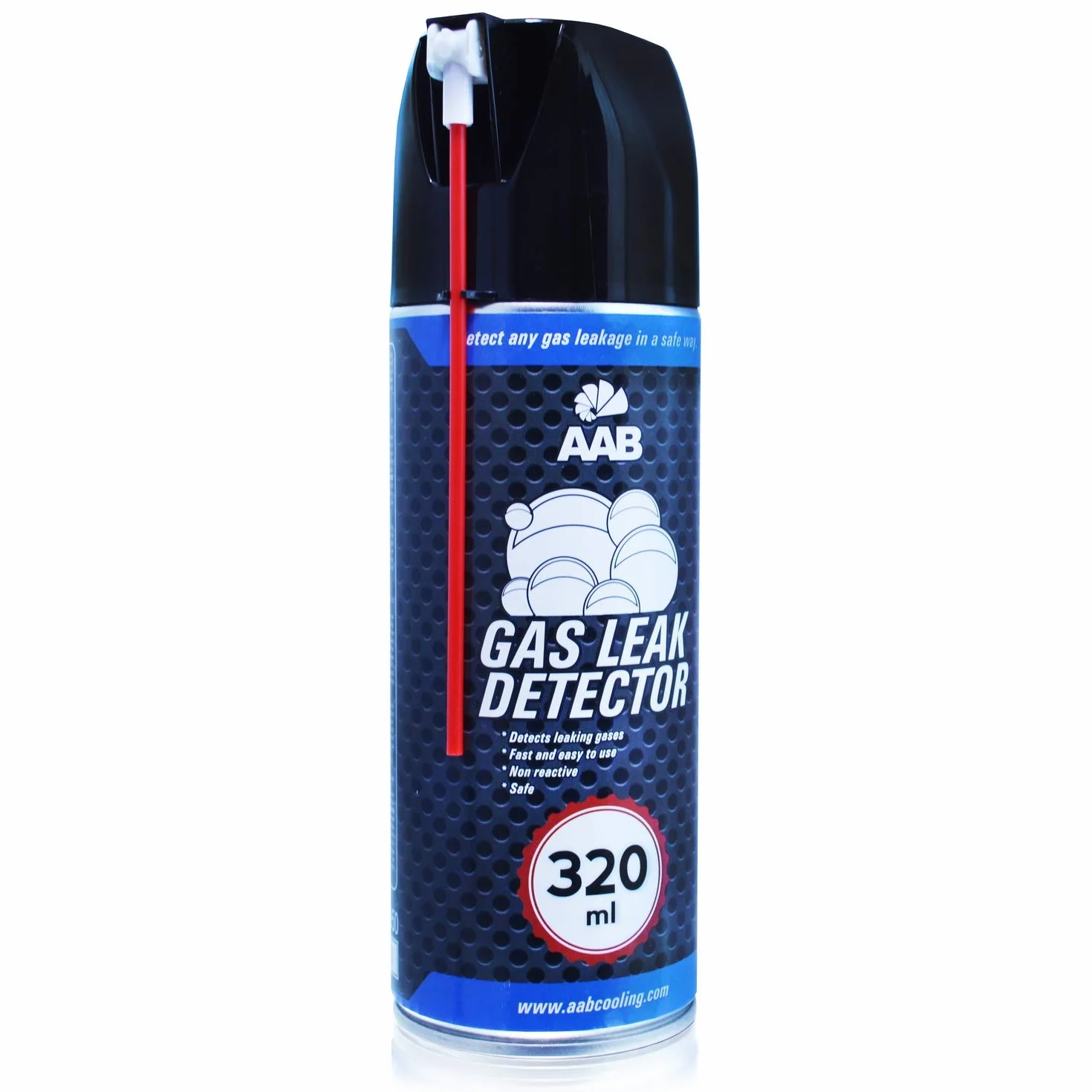 6 x AABCOOLING Wykrywacz Wycieku Gazu 320ml - Tester Szczelności, Spray do Wykrywania Nieszczelności, Pianka do Samochodowego Układu LPG, Tester Instalacji Gazowej