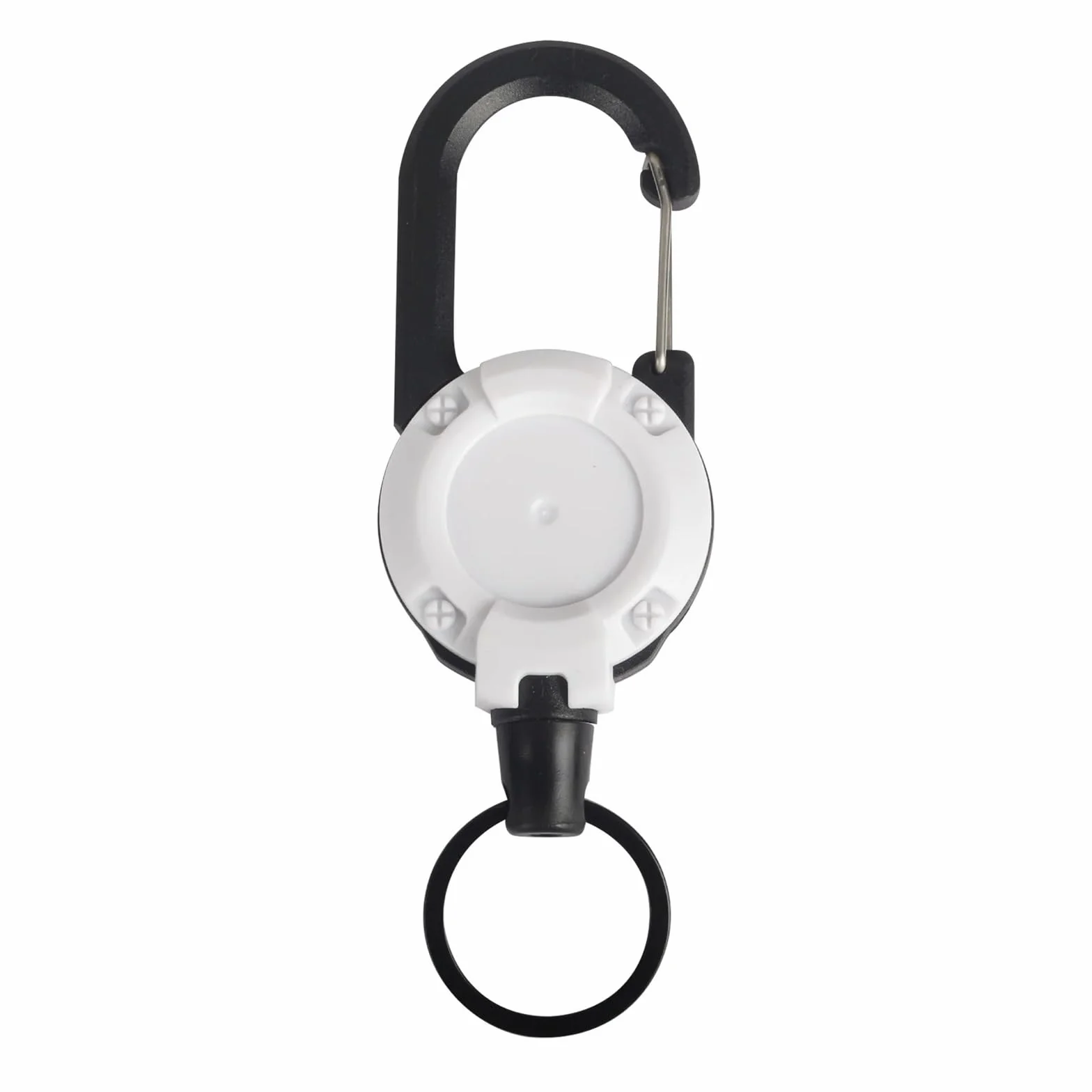 Tool do podnoszenia Wytrzymały, chowany karabinek z breloczkiem do kluczy, mocna stalowa klamra do liny, do użytku na zewnątrz Lifting Sling Chain(White)
