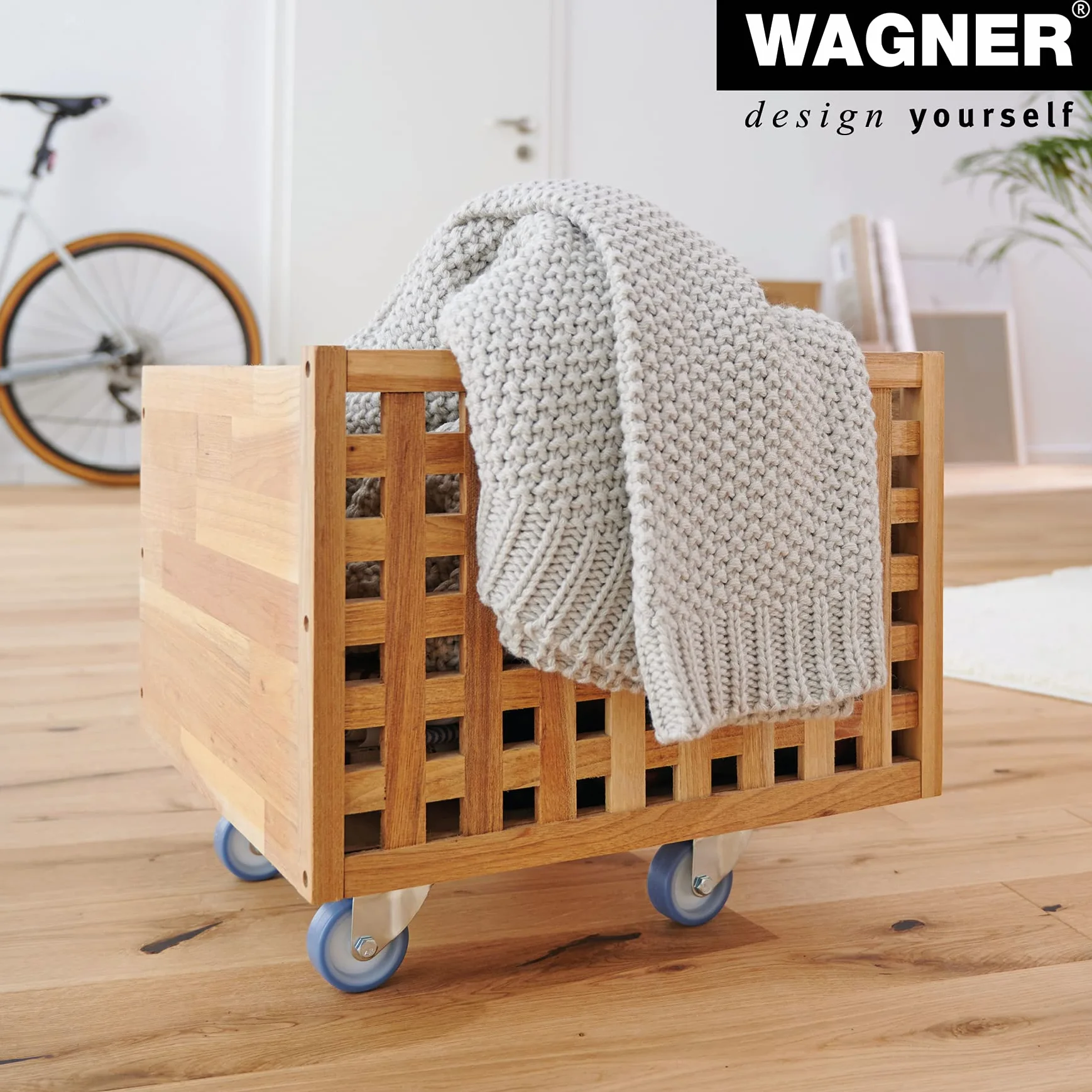 Wagner Transport Aid MM 1353 I 29 x 29 x 8,5 cm - Ładowność 250 kg - Idealny do nieporęcznych, urządzeń i mebli I Otwór na palec I Najlepiej ruchomy I Certyfikat FSC® - 20135301