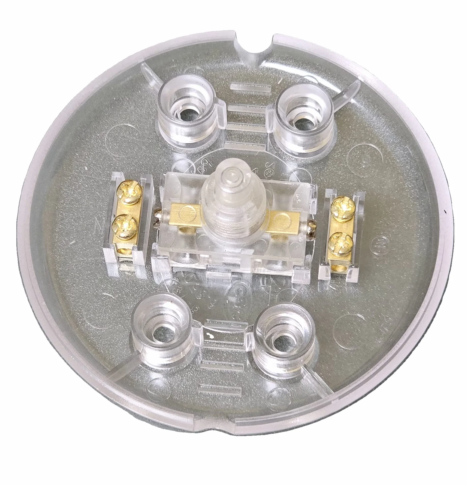 Przełącznik nożny z kontaktami śrubowymi, 1-biegunowy, 2 A 250V, przezroczysty, przełącznik do lamp