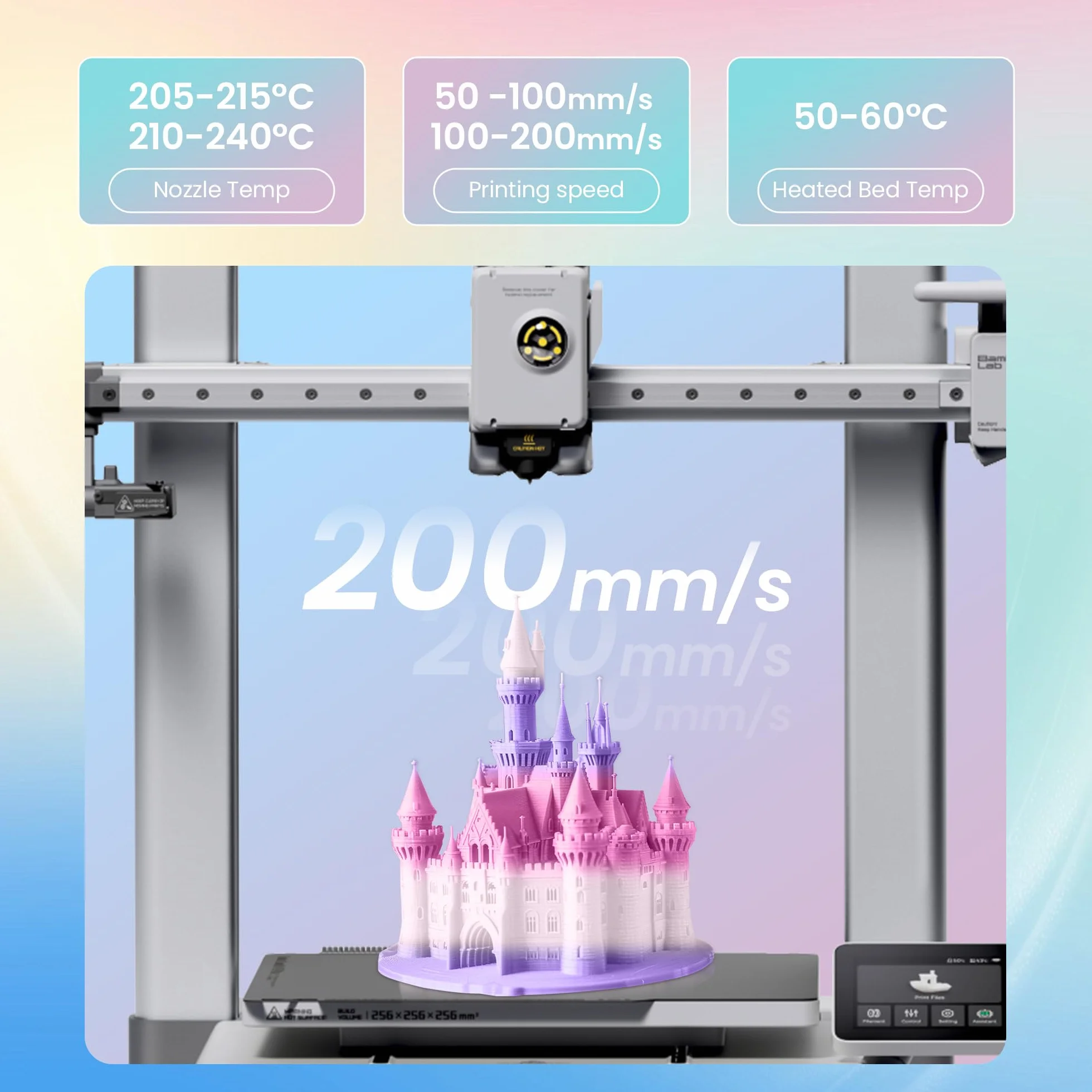 SUNLU Rainbow PLA Filament 1,75 mm ± 0,02 mm 4 kg 4 rolki gradient do drukarki 3D