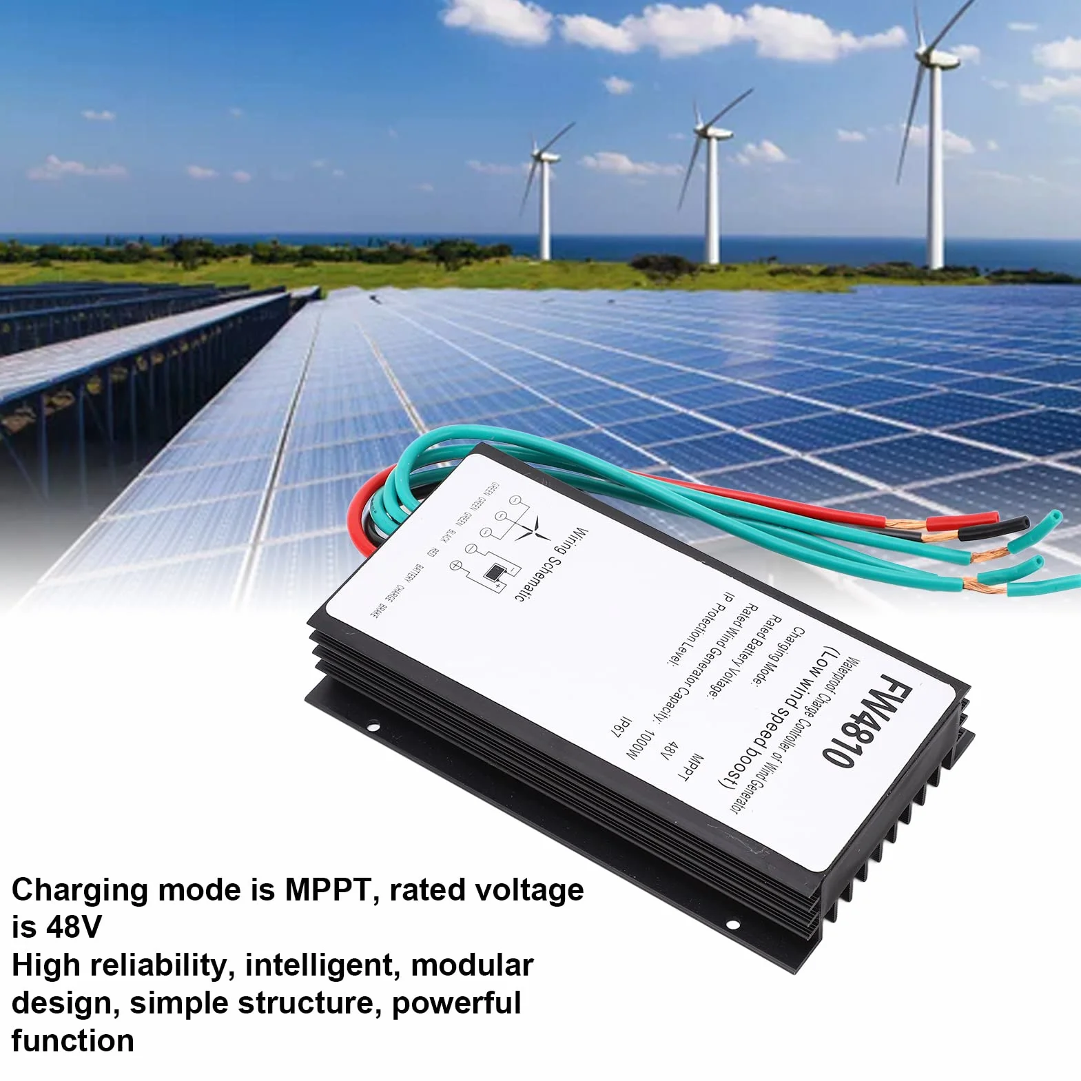 Kontroler ładowania generatora wiatrowego 1000W 48V IP67 MPPT