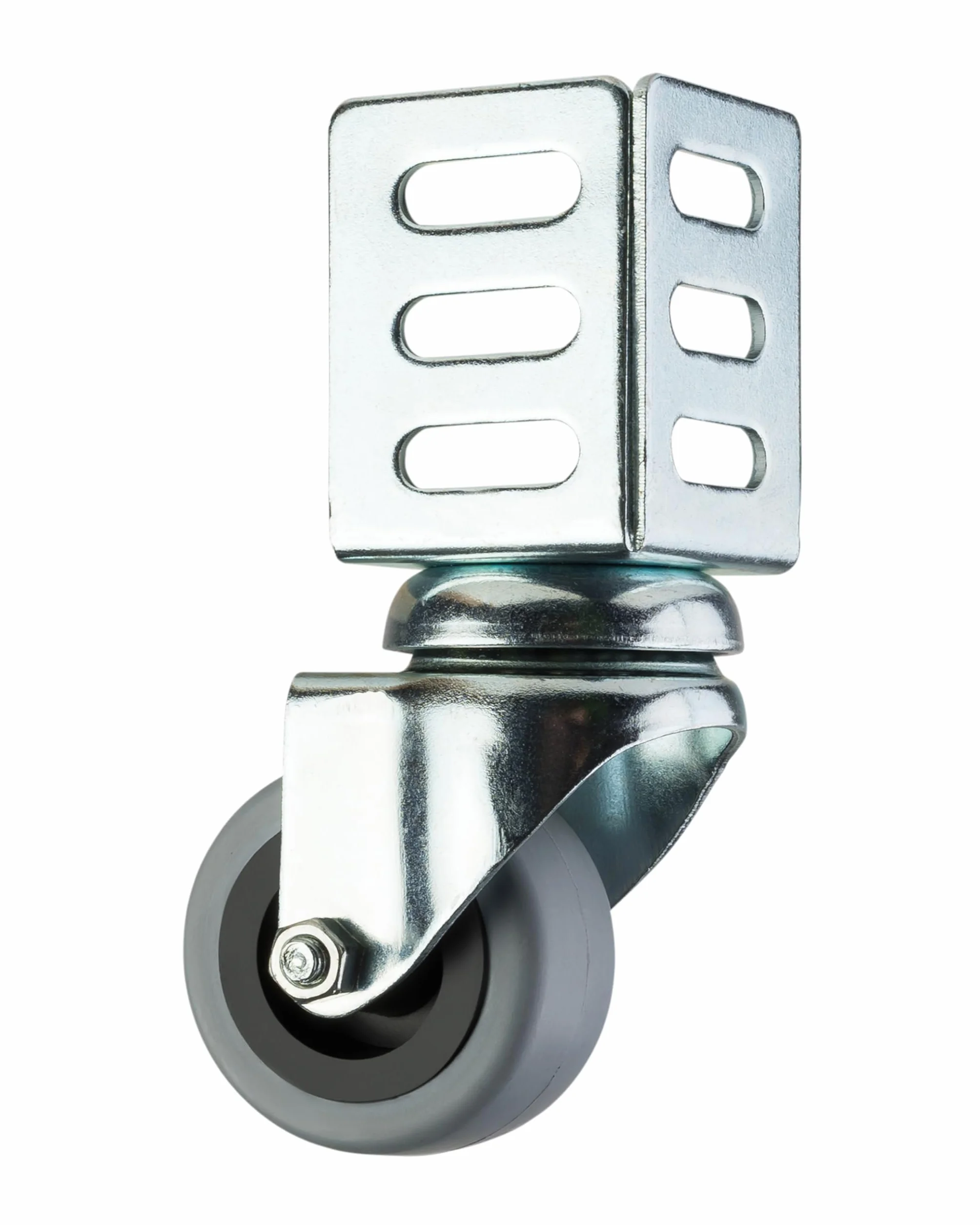 Dörner + Helmer Kółka skrętne z blachą kątową zestaw 4 sztuk 50 mm x 22 mm nośność 120 kg ocynkowane