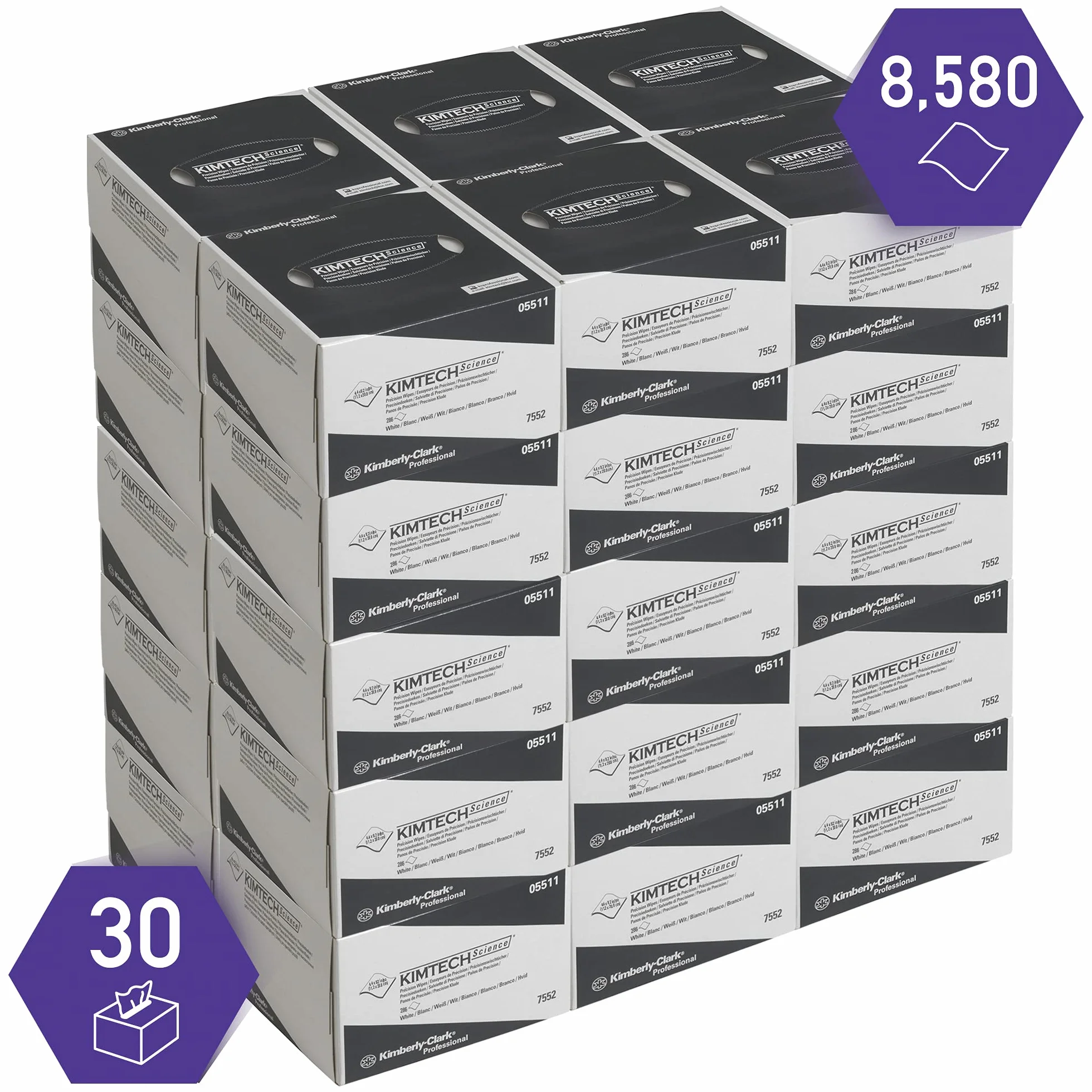 Kimtech Science 7552 Ściereczki, Biały, 30 Sztuk