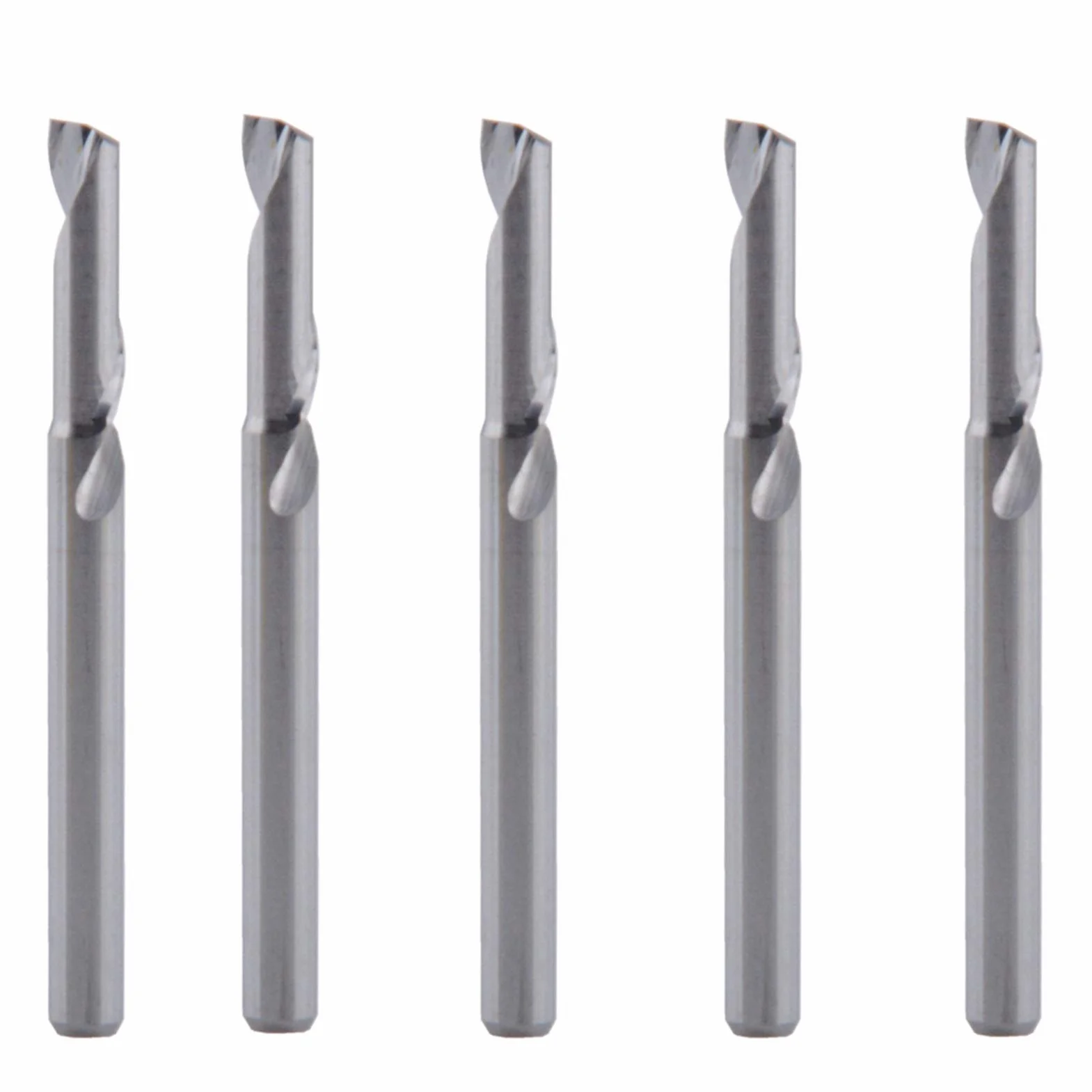 Frez frezarka 5 szt. 3,175 x 12 mm do aluminium CNC z węglika spiekanego