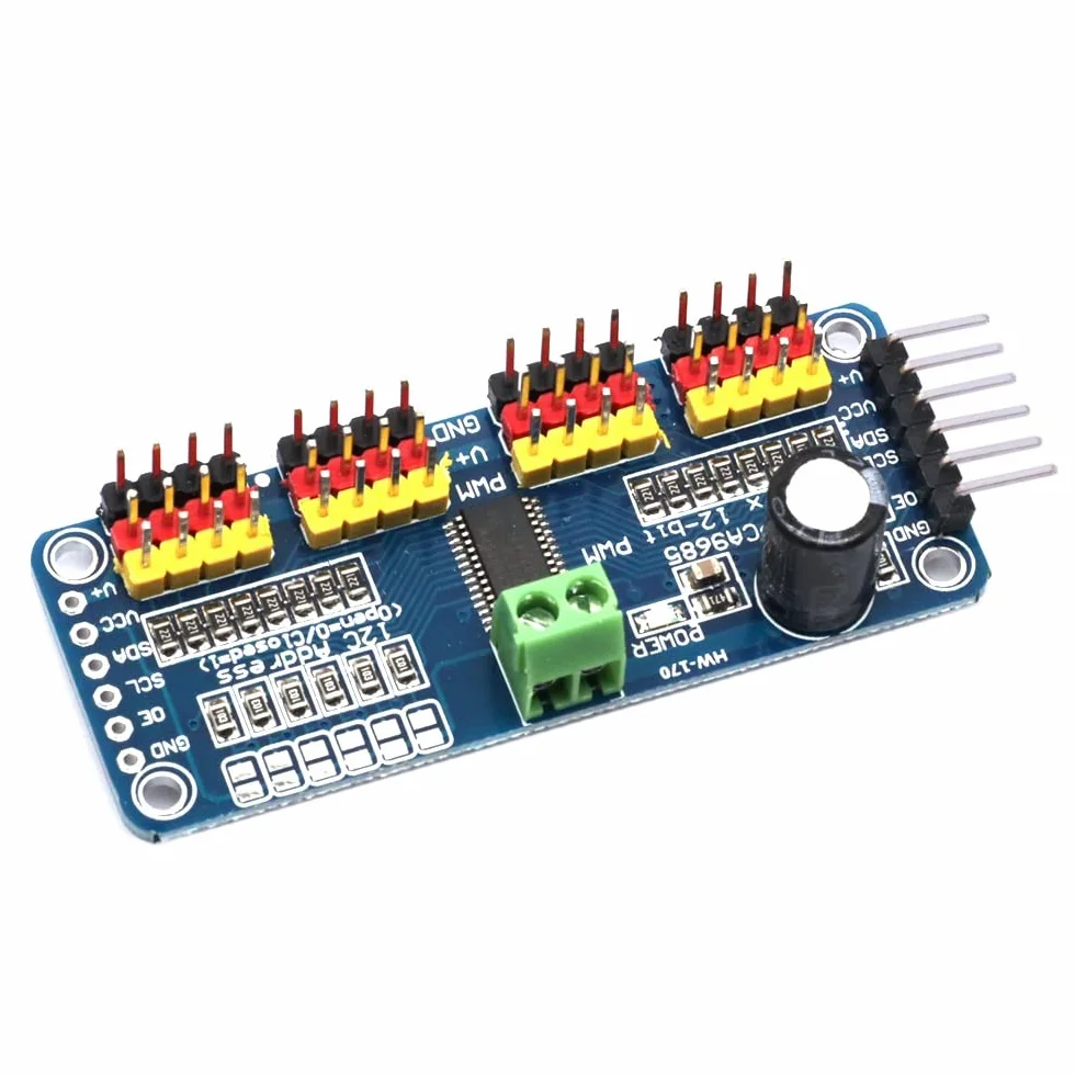 DollaTek PCA9685 16-kana?owy 12-bitowy sterownik silnika PWM Servo Module Robot I2C