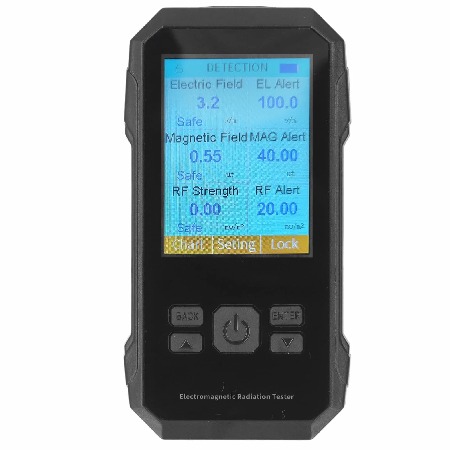 Miernik EMF GQ 3 w 1 z detekcją 5G, Rejestratorem Danych i Analizatorem Widma (BLACK)