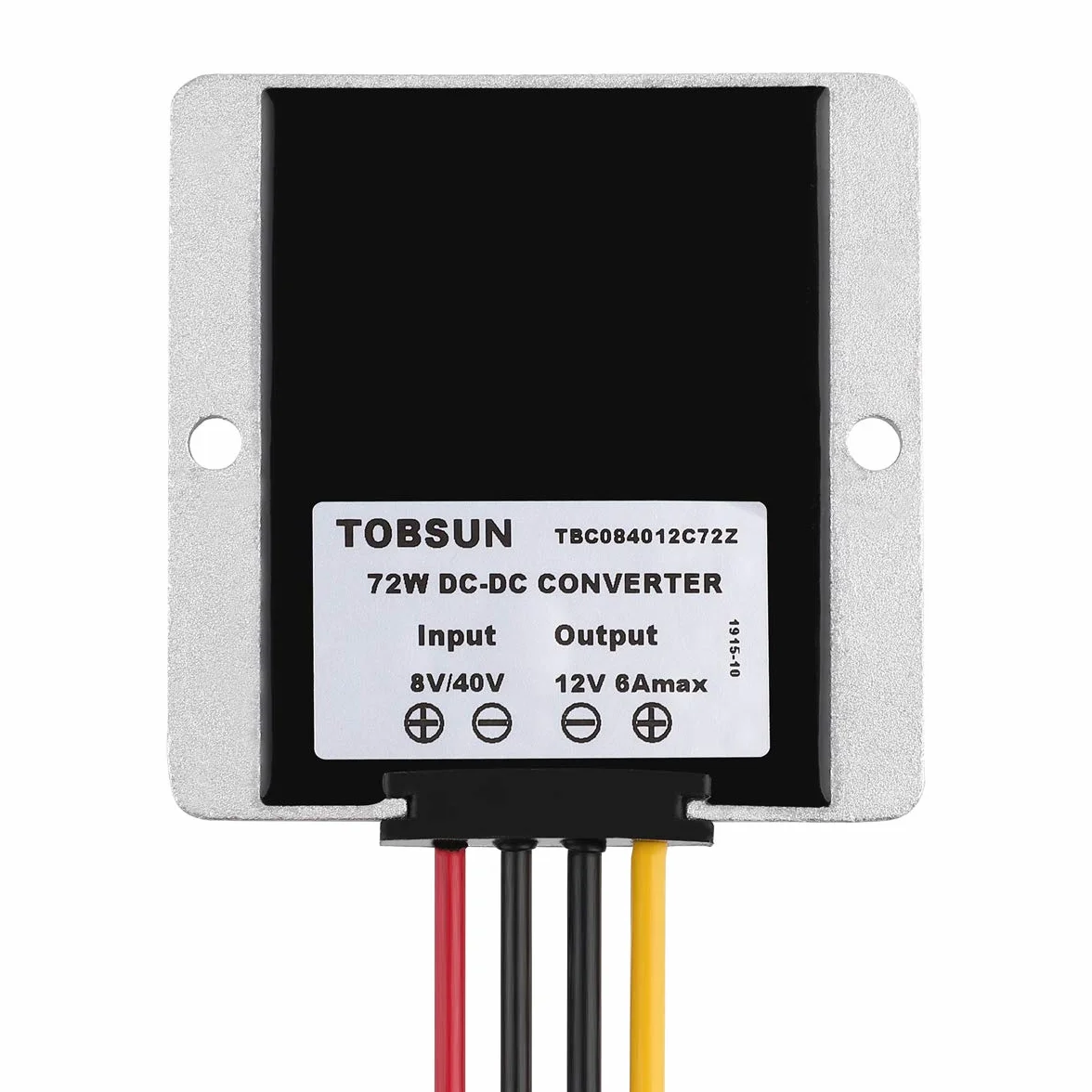HOMELYLIFE Reduktor napięcia DC automatyczny konwerter buck Boost DC 8 V-40 V do 12 V 6 A 72 W regulator Step Down Up wodoodporny moduł transformator do wózka golfowego