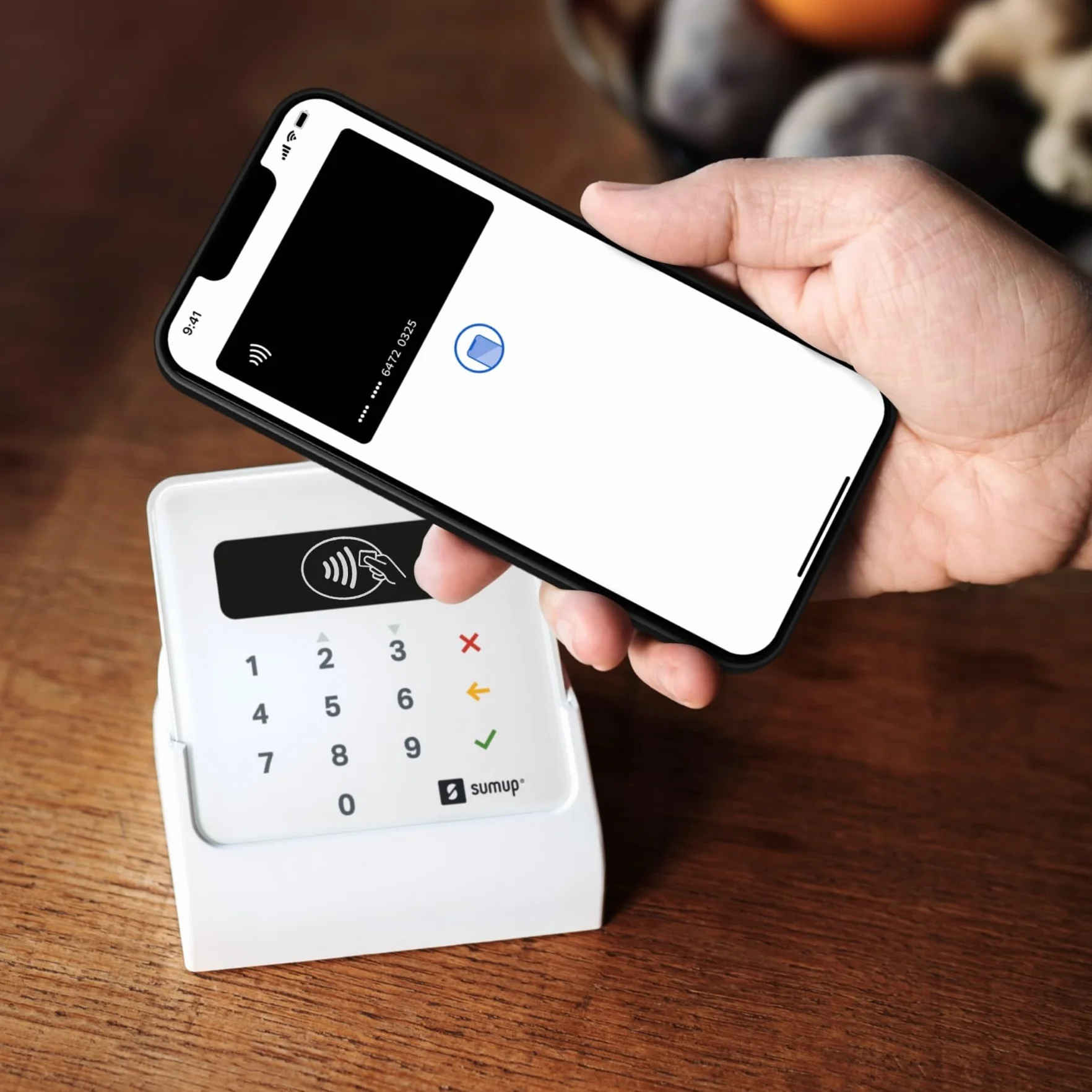 SumUp Terminal mobilny do płatności bezdotykowych RFID NFC czytnik kart kredytowych