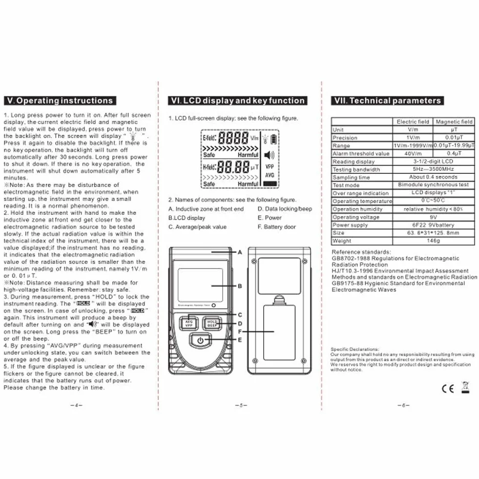 GM3120 Tester blokady danych EMF z profesjonalnym cyfrowym detektorem promieniowania elektromagnetycznego dźwiękiem i alarmem świetlnym