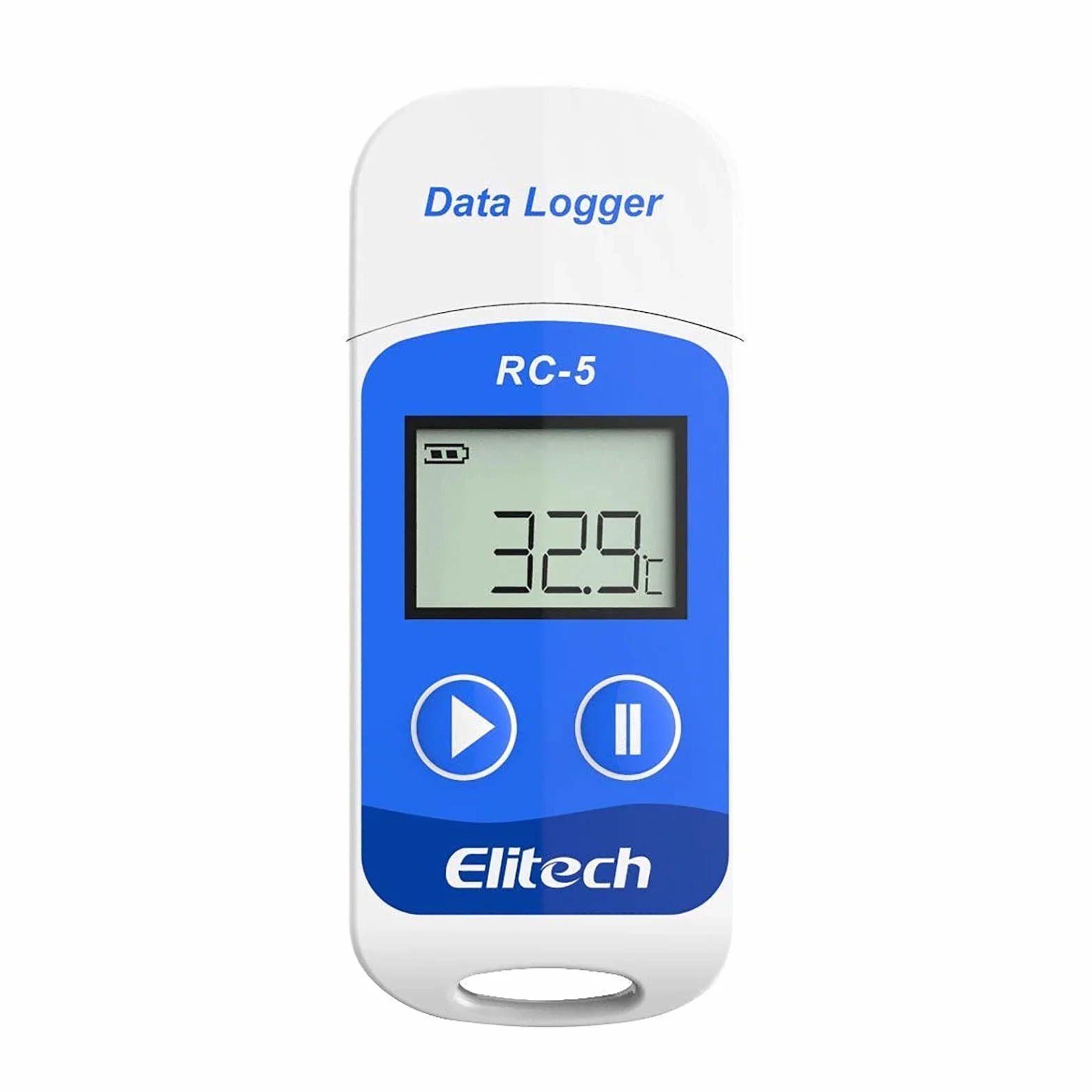 Elitech RC-5 (50 sztuk) czujnik temperatury, rejestrator temperatury, cyfrowy rejestrator USB z wyświetlaczem LCD, pojemność nagrywania 32000 punktów, -30°C do +70°C