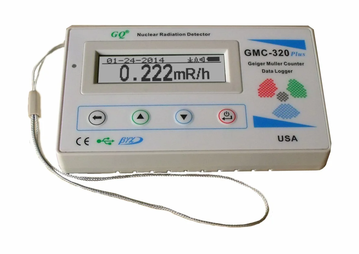 GQ GMC-320 Plus licznik Geigera do detekcji promieniowania jądrowego (beta i gamma)