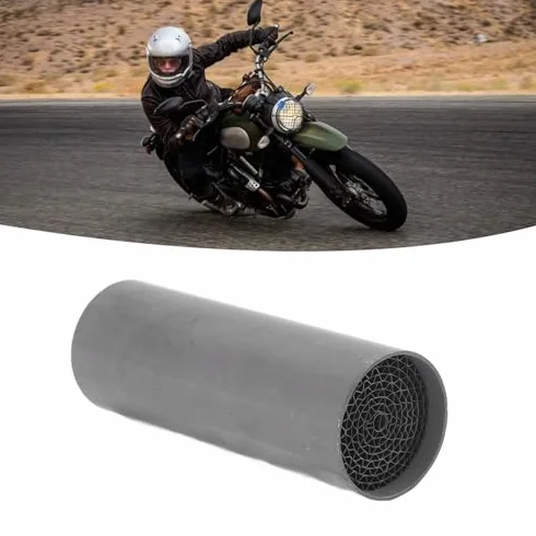 Katalizator Wydechowy Motocykla Tłumik ze Stali Nierdzewnej Uniwersalny do Motocykla (35 * 100mm)