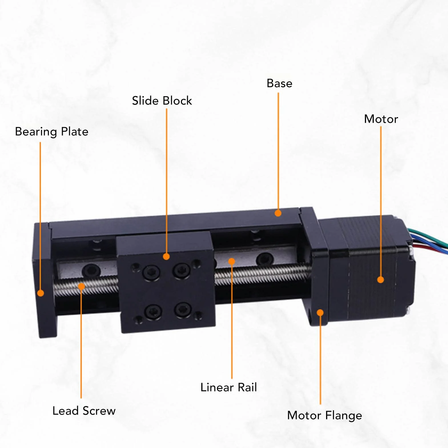 Liniowy Etap Slajdów, Liniowy stół Przesuwny 100mm Skok Liniowy stół X Y Z Osie do Drukarki 3D DIY Części Routera CNC