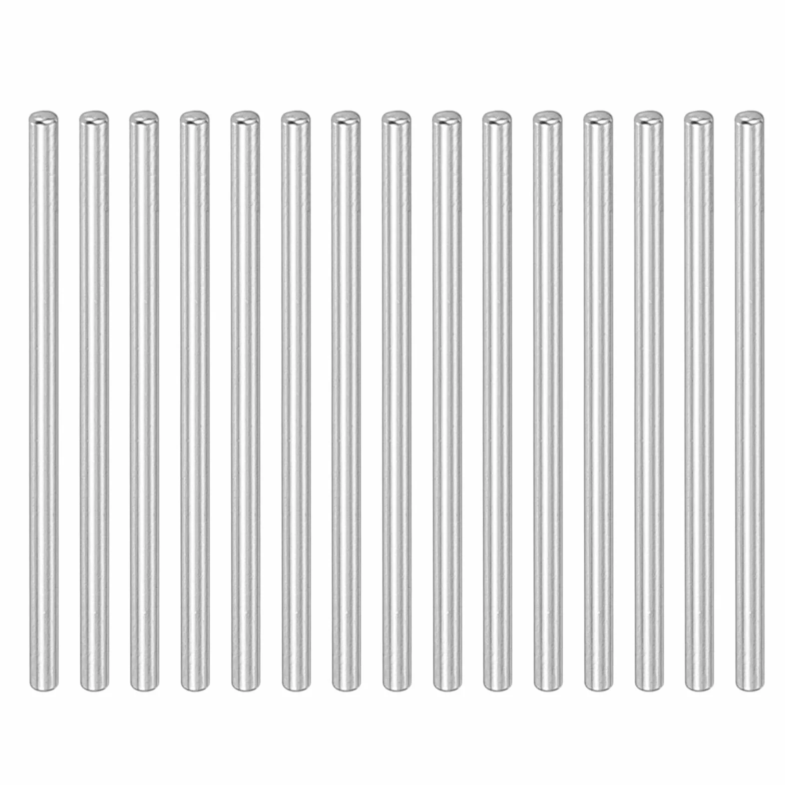 PATIKIL Pręt metalowy ze stali okrągłej, 1,5 mm x 31 mm, 30 sztuk metalowych prętów ze stali węglowej, okrągły pręt trzpieniowy, masywny pręt do samodzielnego wykonania, tokarek, samolotów, modeli
