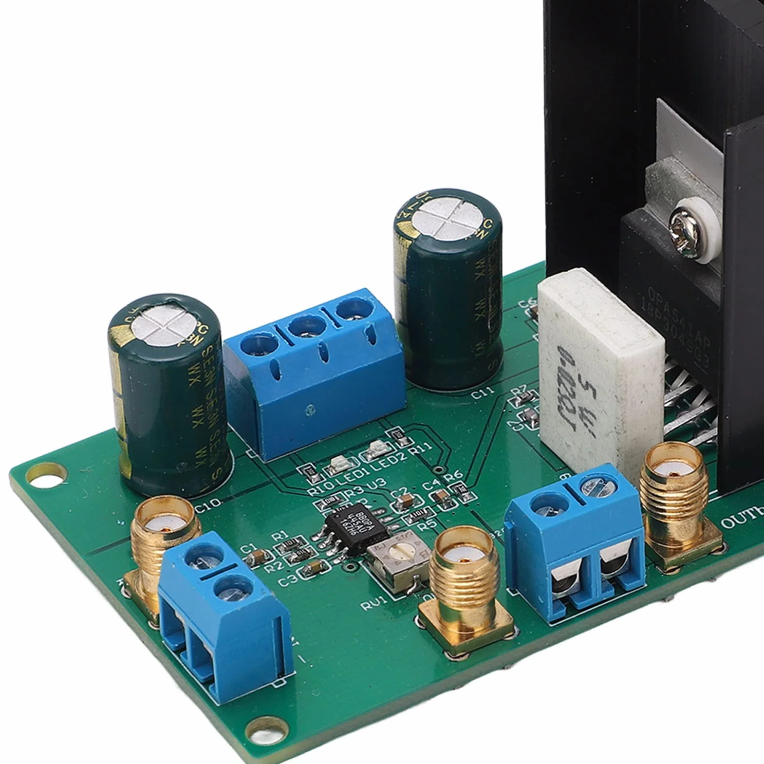 OPA541 Moduł Wzmacniacza Mocy 5A 10-40V Płytka Audio z Radiatora