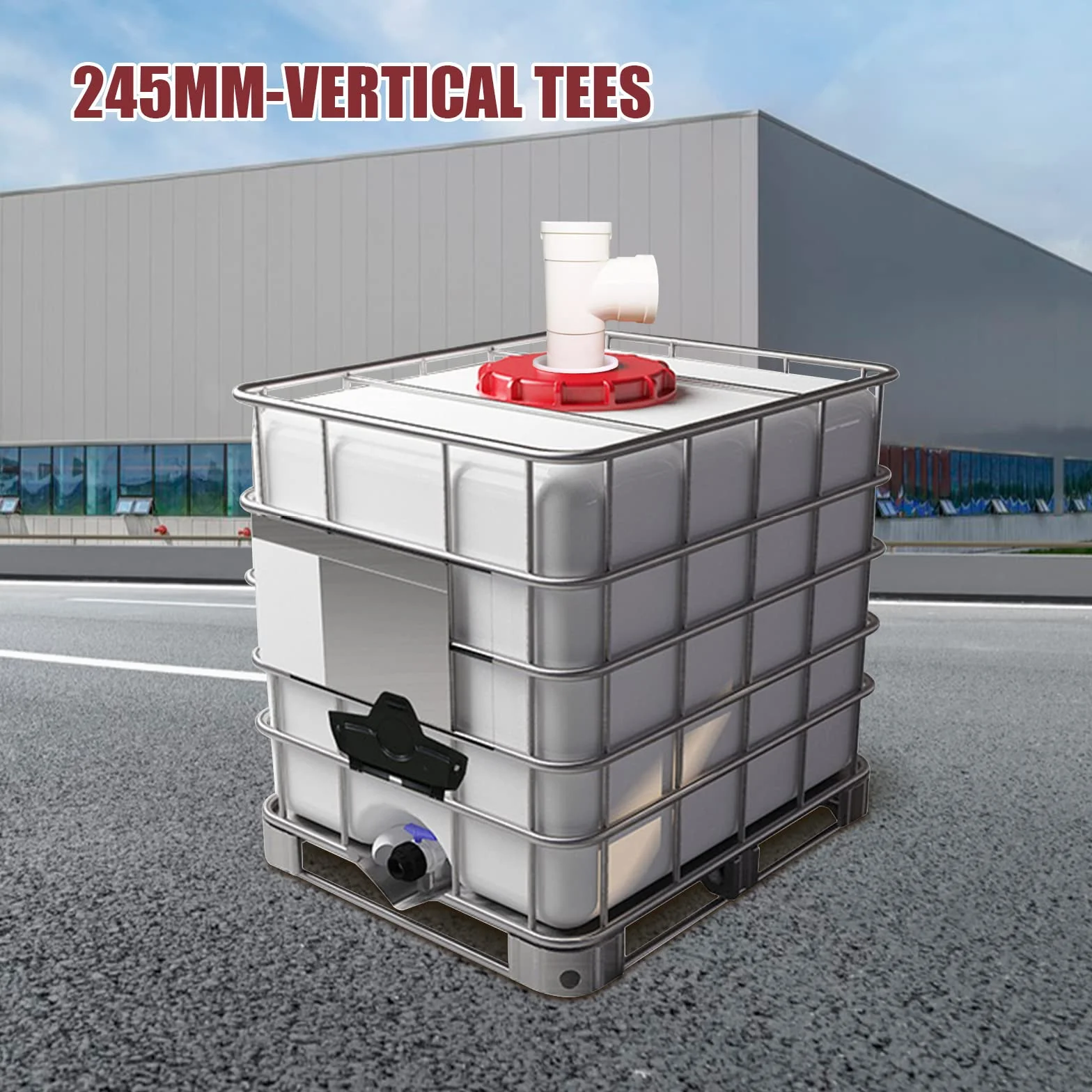 IBC pokrywa filtr nylonowy DN 150 DN 225 DN 75 3 kanały