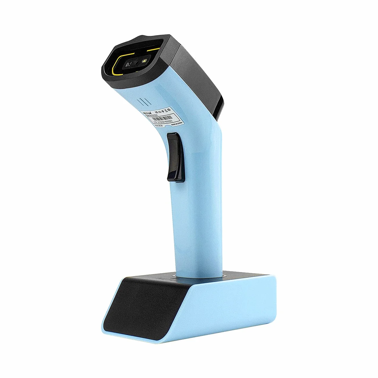 NETUM DS7500 Bezprzewodowy skaner kodów kreskowych 2D Bluetooth, z podstawą i wbudowaną pamięcią, działa z systemami MAC OS, Windows, iOS, Android, transfery do 50 metrów