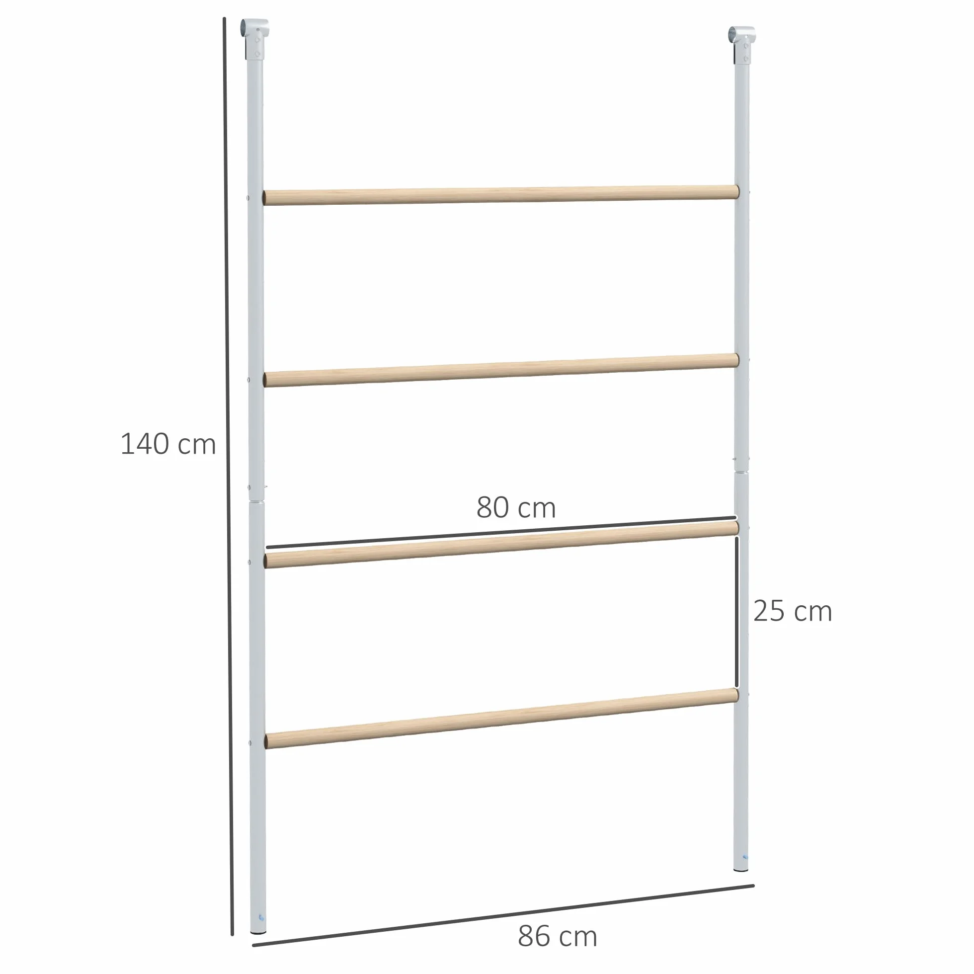PawHut Drabinka do siedzenia dla kur 140x86x2,5 cm Naturalne drewno