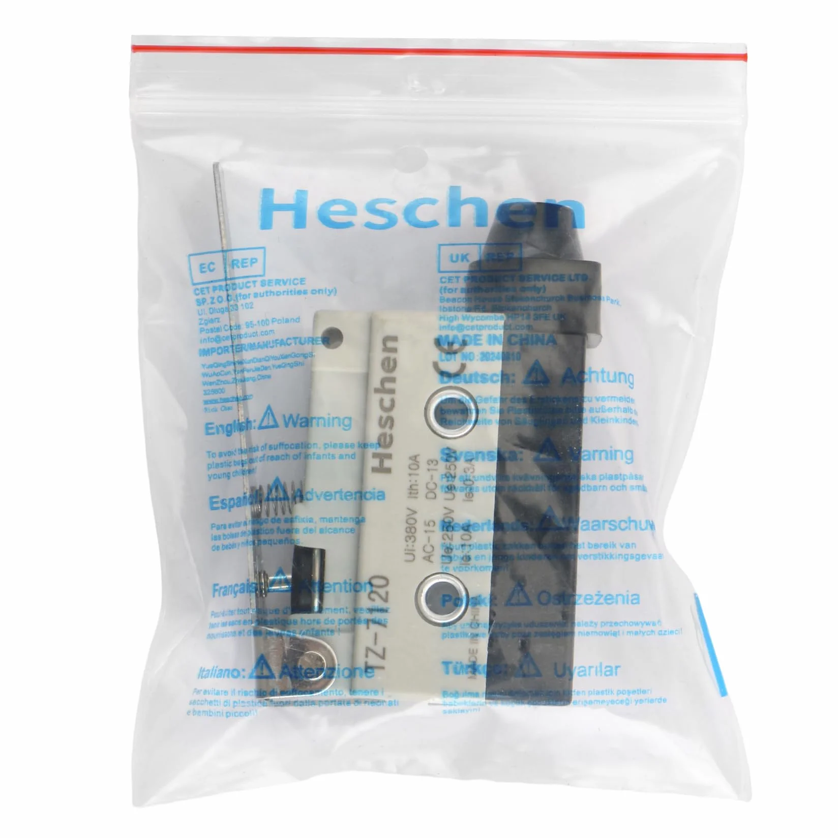 heschen Poziomy Limit przełącznik tz-7120 momtray zawias dźwignia Actuator AC 380 V 10 A Single bieguny