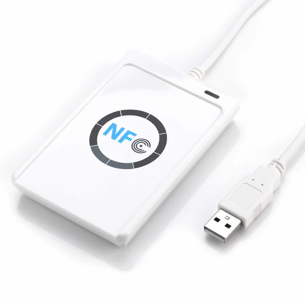 Bezkontaktowy Czytnik Czytników, Czytnik NFC RFID Writer ACR122U ISO 14443A B Darmowe Oprogramowanie w Kolorze Białym