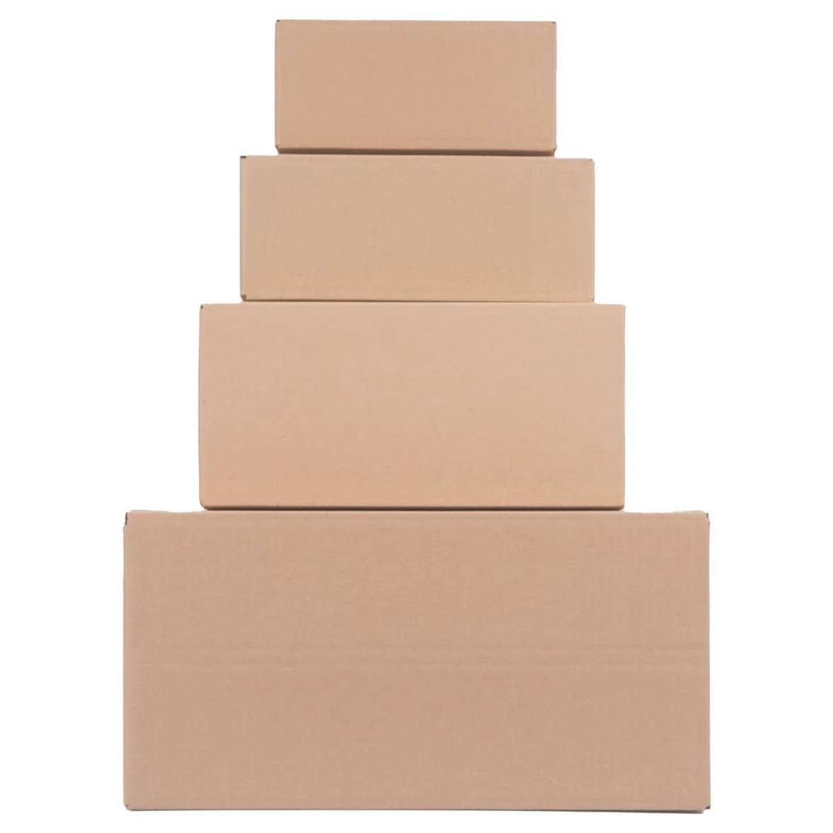 verpacking Kartony klapowe 400 x 400 x 100 mm KK 91 Brązowe [Rozmiar i ilość do wyboru] jednowarstwowe średnie kartony 25 szt.