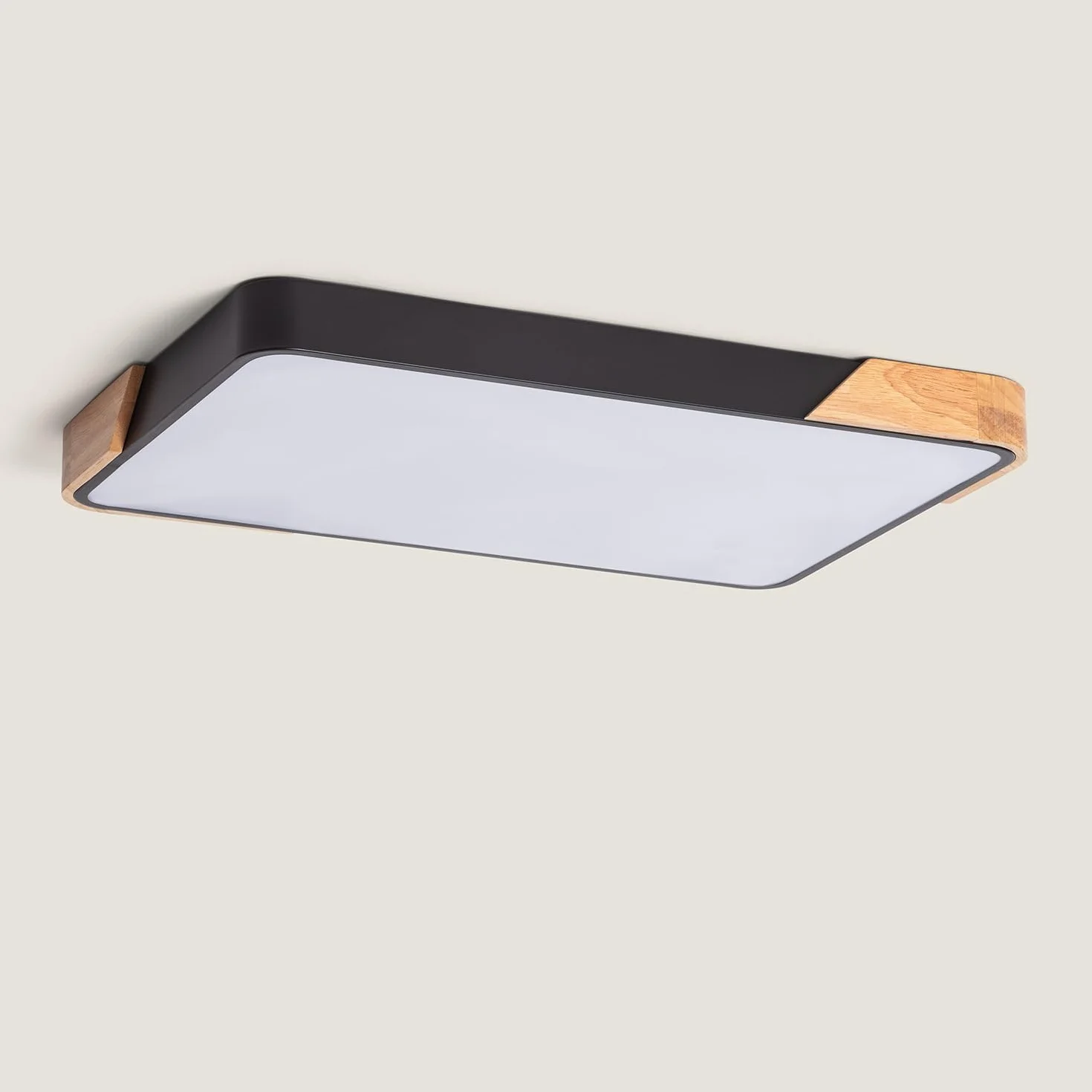 LEDKIA LIGHTING Plafon LED 30W Prostokątny 625x425mm CCT Czarny