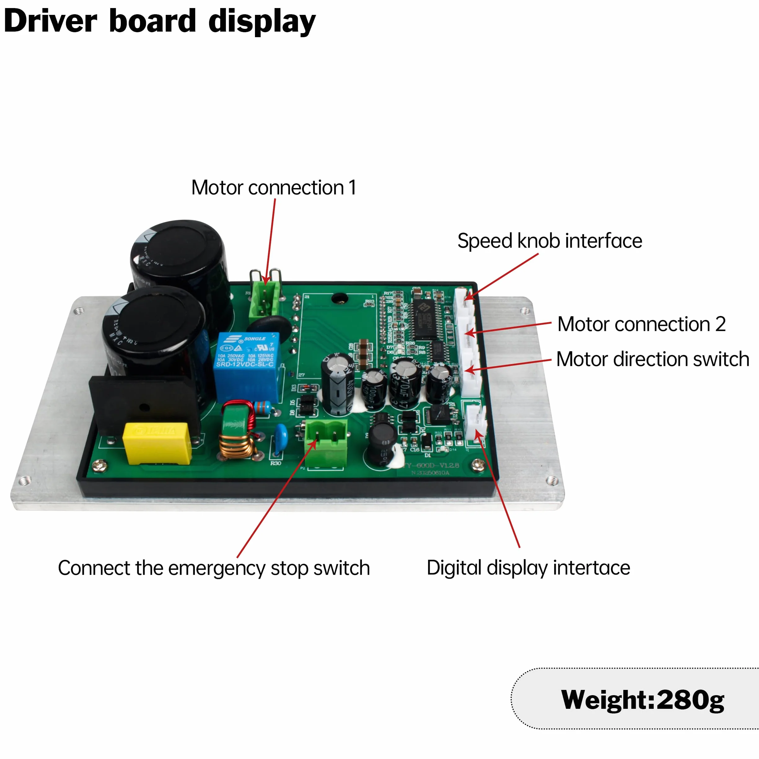 RATTMMOTOR tokarka bezszczotkowa 750W 220V DC 4000RPM z wyświetlaczem obrotów