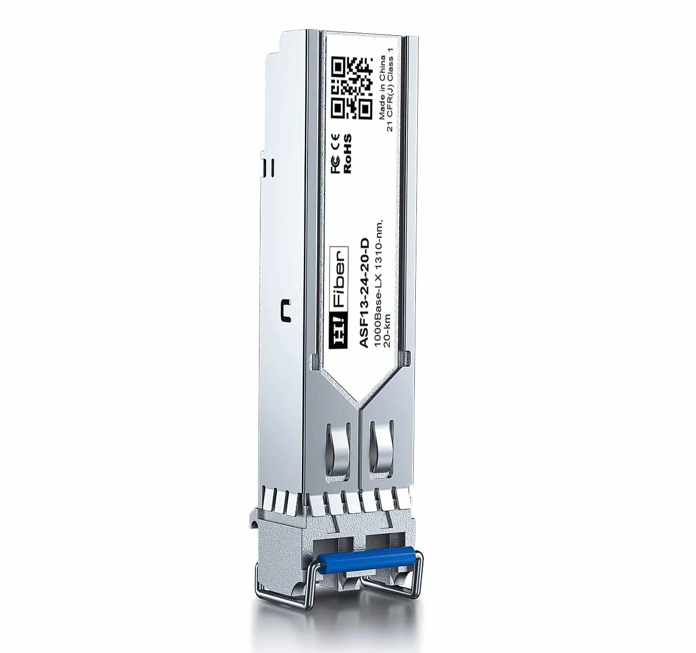 4-pak, 1000BASE-LX SFP Transceiver, SFP do LC, moduł jednomodowy 1,25G kompatybilny z Cisco GLC-LH-SM/GLC-LH-SMD, MA-SFP-1GB-LX20, Ubiquiti UniFi UF-SM-1G, Mikrotik S-31DLC20D, Netgear AGM732F...