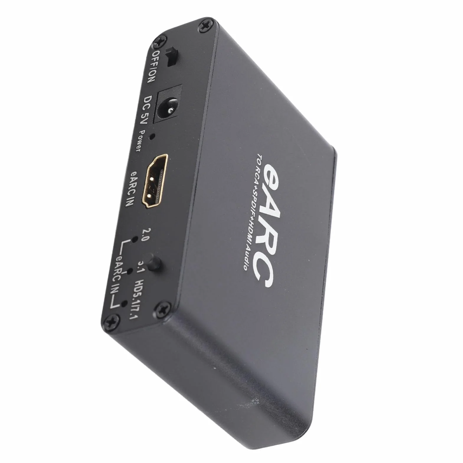 SENECESLI EARC Audio Extractor, HDMI ARC, Converter Audio Audio do HDMI/Optical / 3,5 Mm Ekstraktor Dźwiękowy, dla Wzmacniacza Głośników Telewizyjnych do Systemu Dźwiękowego