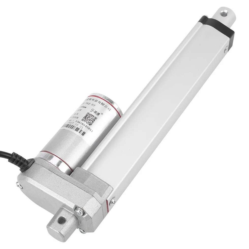 12V DC Electric Linear Actuator 140KG 310LB Heavy Duty Motor Stroke 50-300mm for Medical Automation