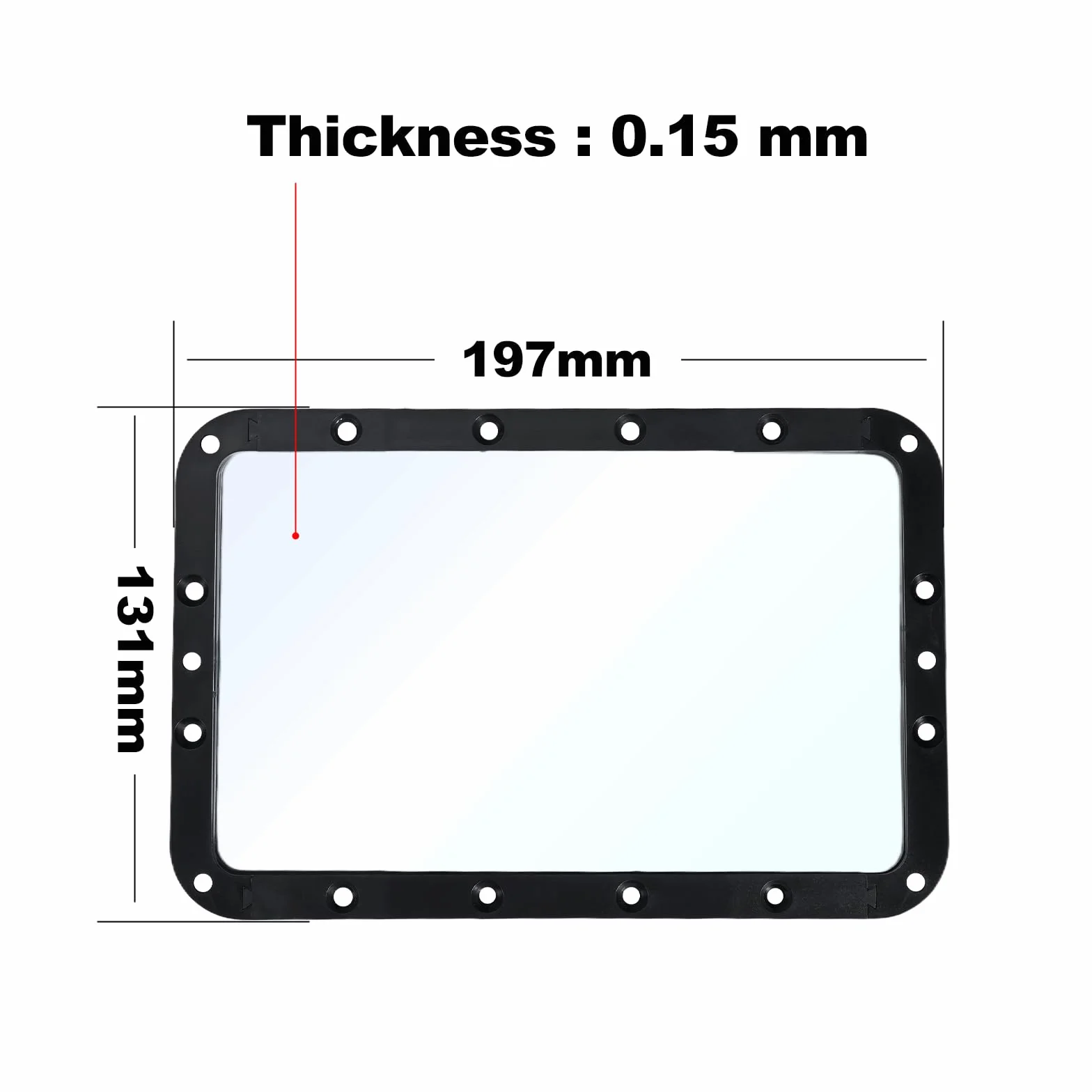 5 sztuk folii FEP Release zamiennik do Anycubic Photon Mono 2 / Mono 4, zintegrowane wzornictwo, ulepszenia żywicy, folia Vat FEP, do akcesoriów do drukarek 3D, 197 x 131 x 0,15 mm