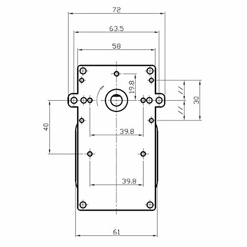 KENTA K9115005 Silnik przekładniowy do pieca na pellet 1,5 RPM wał 8,5 mm