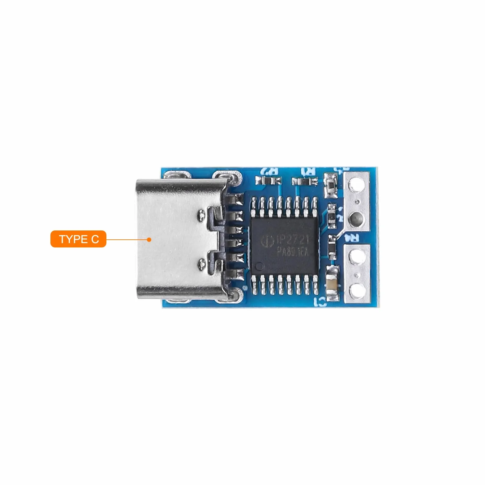 QUARKZMAN 5 sztuk USB-C PD 9 V DC moduł wyzwalacza napięcia stałego, 0,7 x 0,4 cala, gniazdo 5 A typu C, wejście do szybkiego ładowania, płytka Decoy do zasilacza notebooka, kolor niebieski