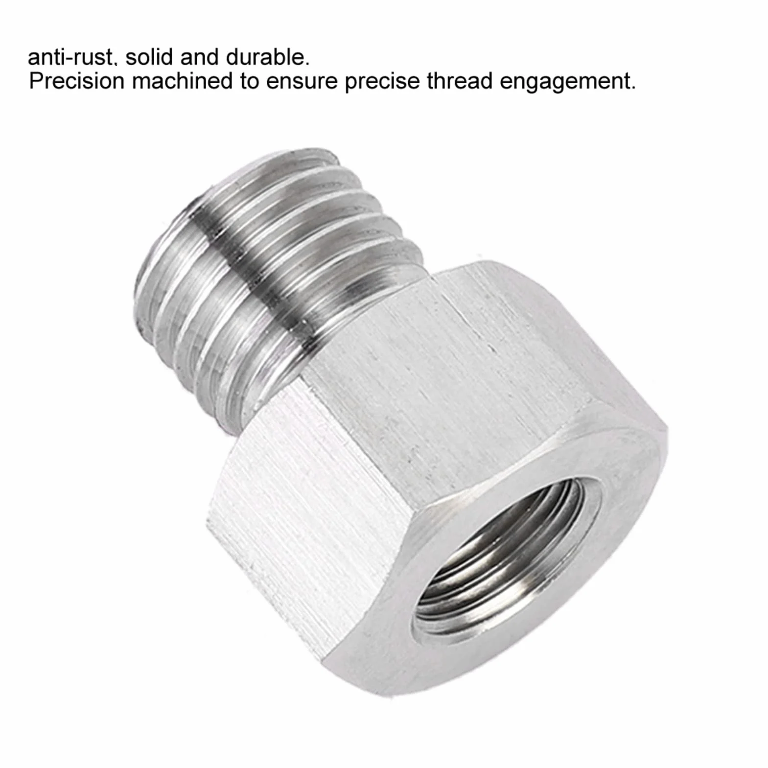 metryczny adapter montażowy, NPT 1/8 "żeński na metryczny M12X1,5 męski adapter do mocowania akcesoriów