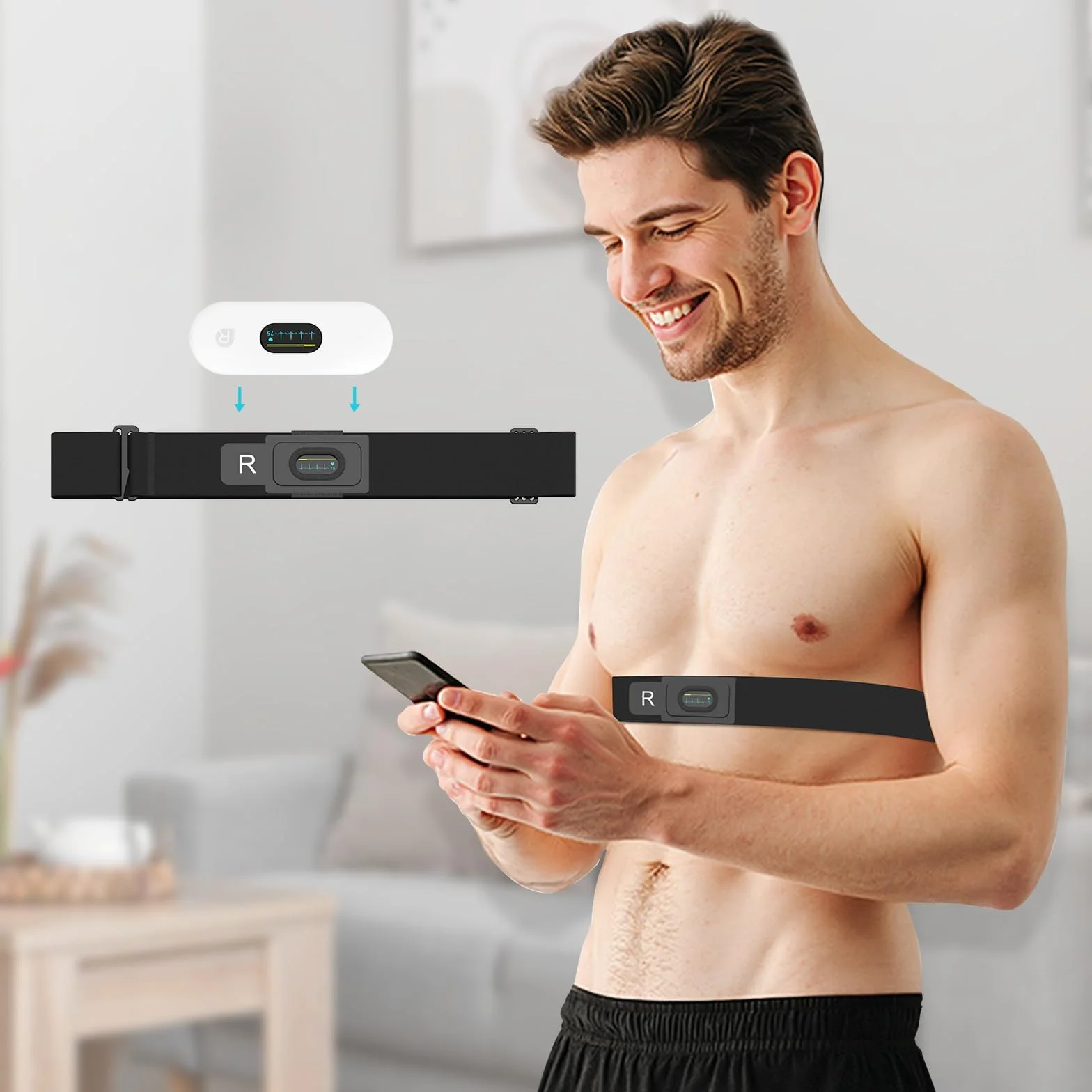 CheckMe DuoEK-S urządzenie EKG z analizą raportów EKG do domu, monitorowanie 30-5 min, bezprzewodowy przenośny monitor EKG Bluetooth z aplikacją do iOS i Android